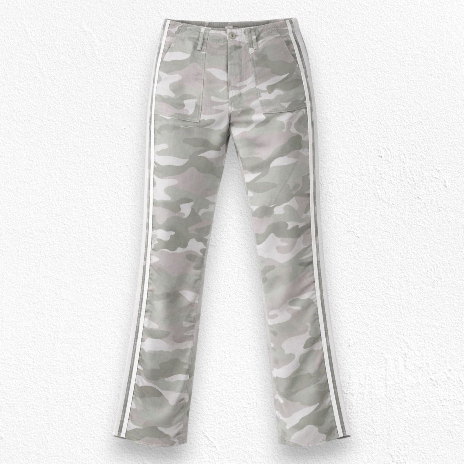 MOTHER Mother Shaker Chop Crop Fray Green Camo Pants Size 27 Size 27" / US 4 / IT 40 - 1 Thumbnail