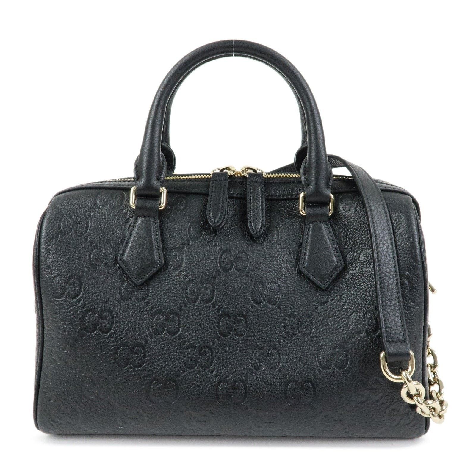 Gucci Gucci Guccissima Leather Shoulder Bag Black Size ONE SIZE - 1 Thumbnail