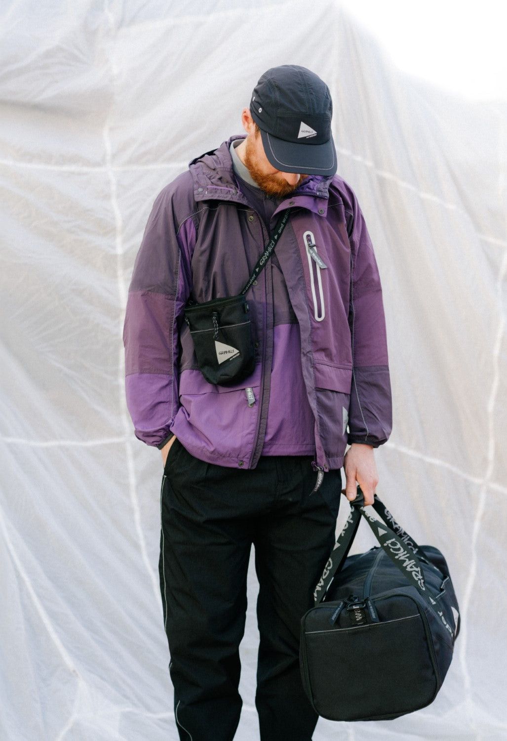And Wander × Gramicci Patchwork Wind Hoodie - NWT - Multi Purple - And Wonder Size US L / EU 52-54 / 3 - 4 Thumbnail