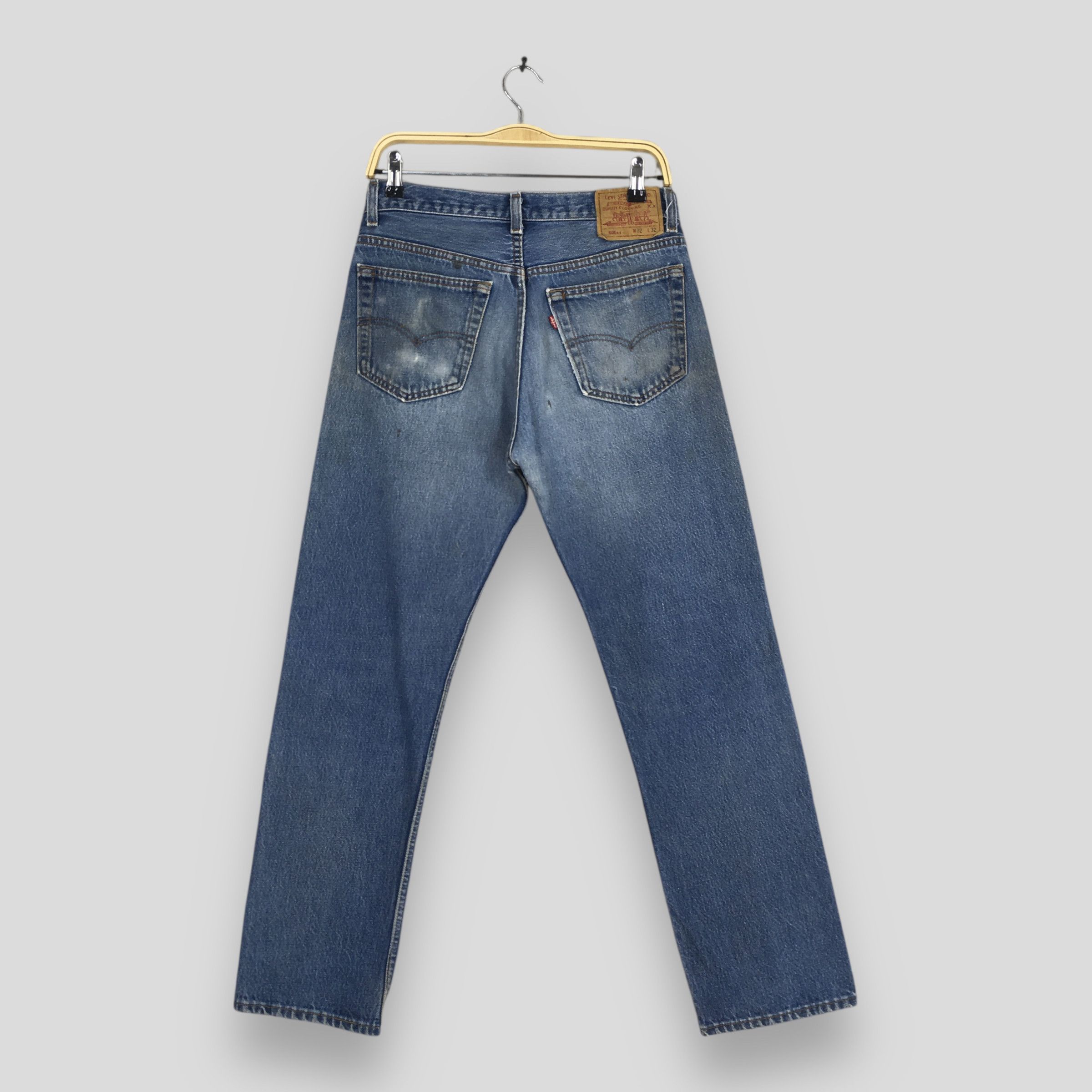 Levi's Size 28x28 Vintage 80s Levi's 501XX Straight Leg Jeans S1642 Size US 28 / EU 44 - 7 Thumbnail