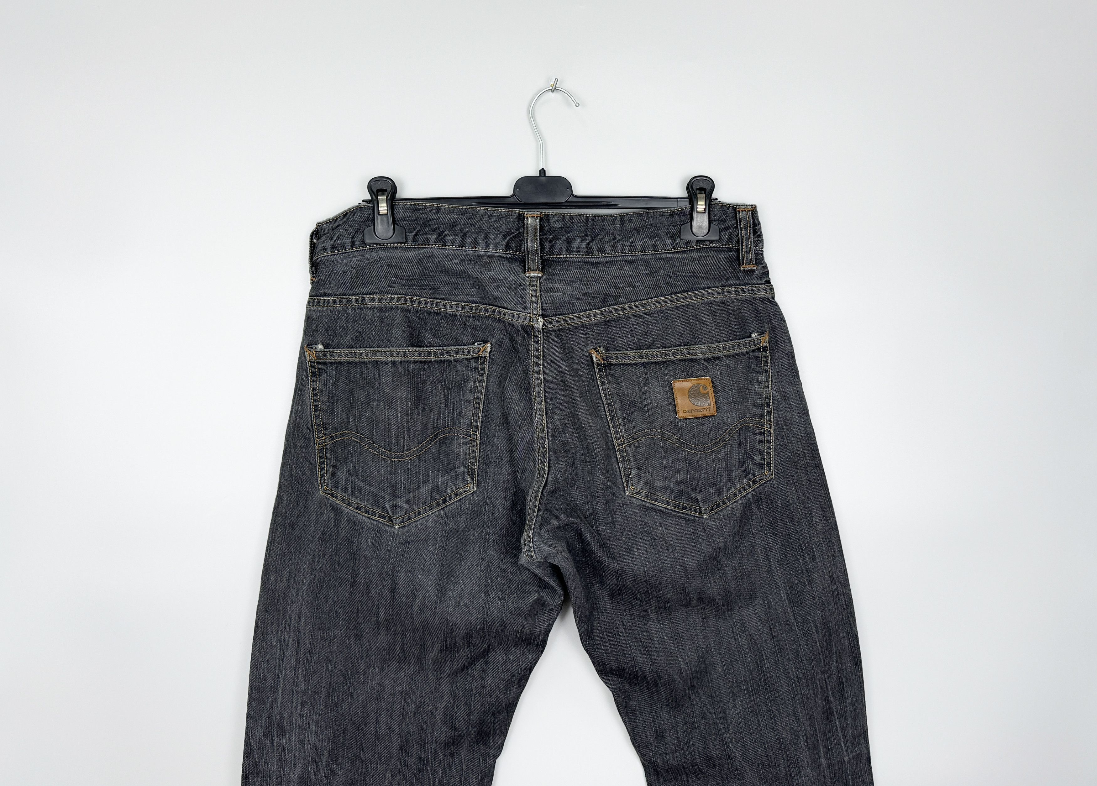 Carhartt CARHARTT Bronco Denim Pant Vintage Leather Patch W32 L34 Size US 32 / EU 48 - 2 Thumbnail