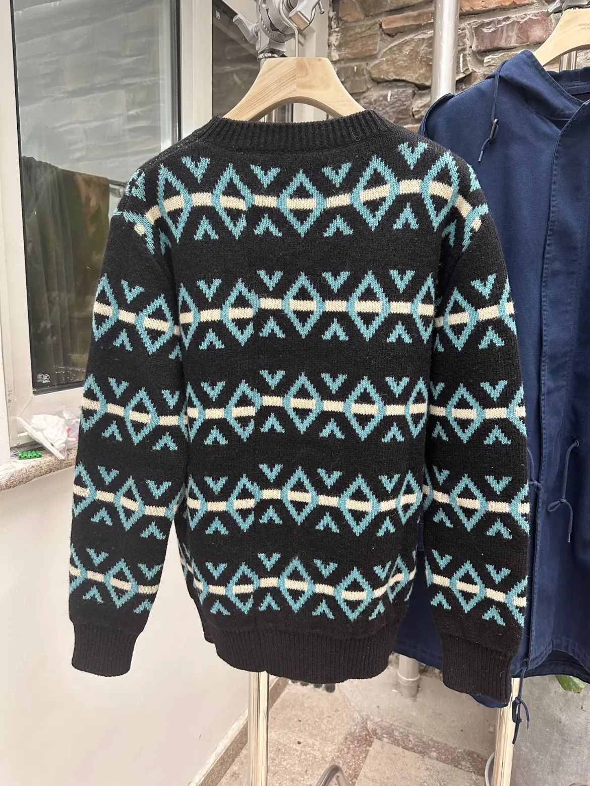 Raf Simons Raf Simons Raf Simons 16AW Diamond Pattern Sweater-2506 Size US M / EU 48-50 / 2 - 6 Thumbnail