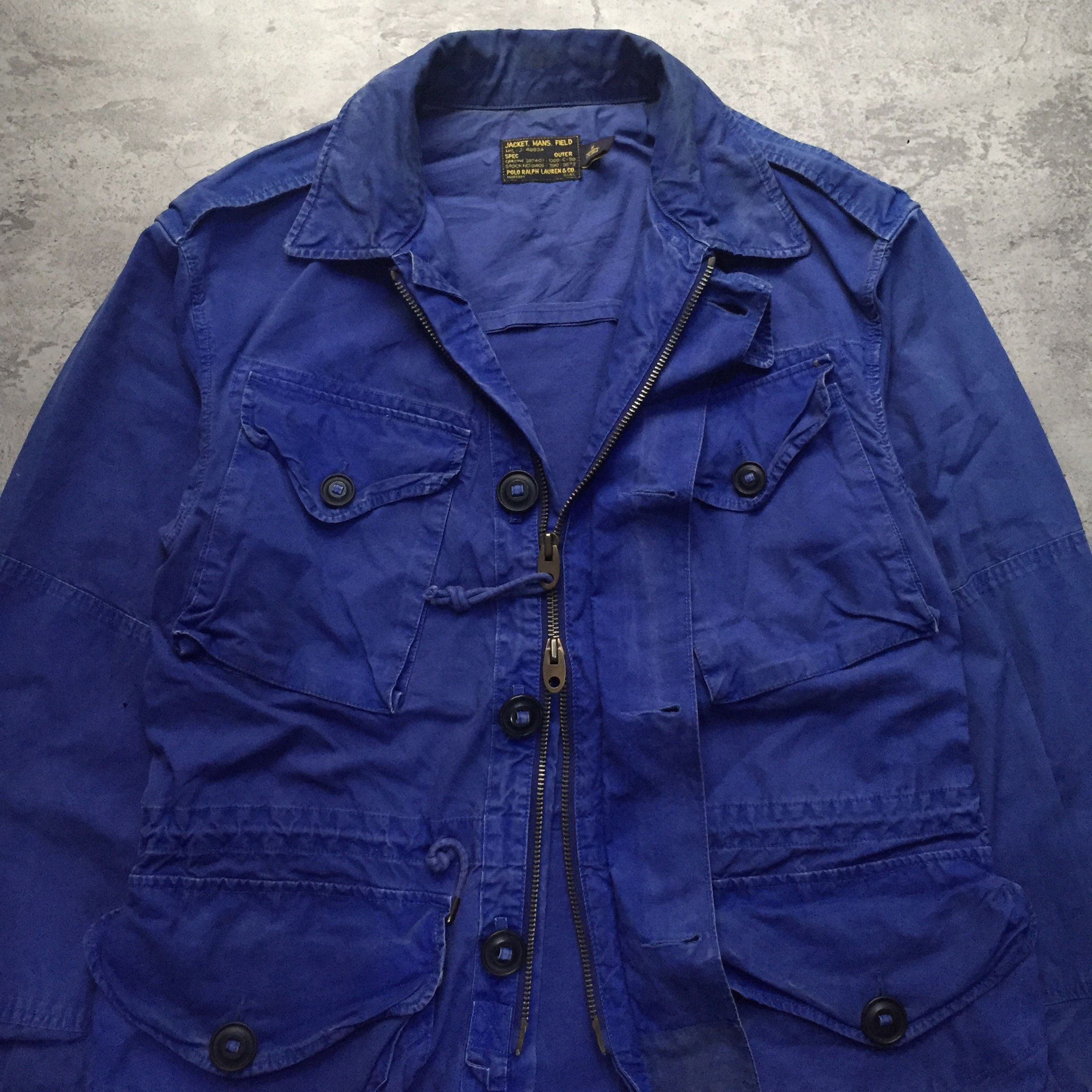 Polo Ralph Lauren Polo RL M65 Washed Blue Slang Multipocket Jacket M-L Size US M / EU 48-50 / 2 - 4 Thumbnail