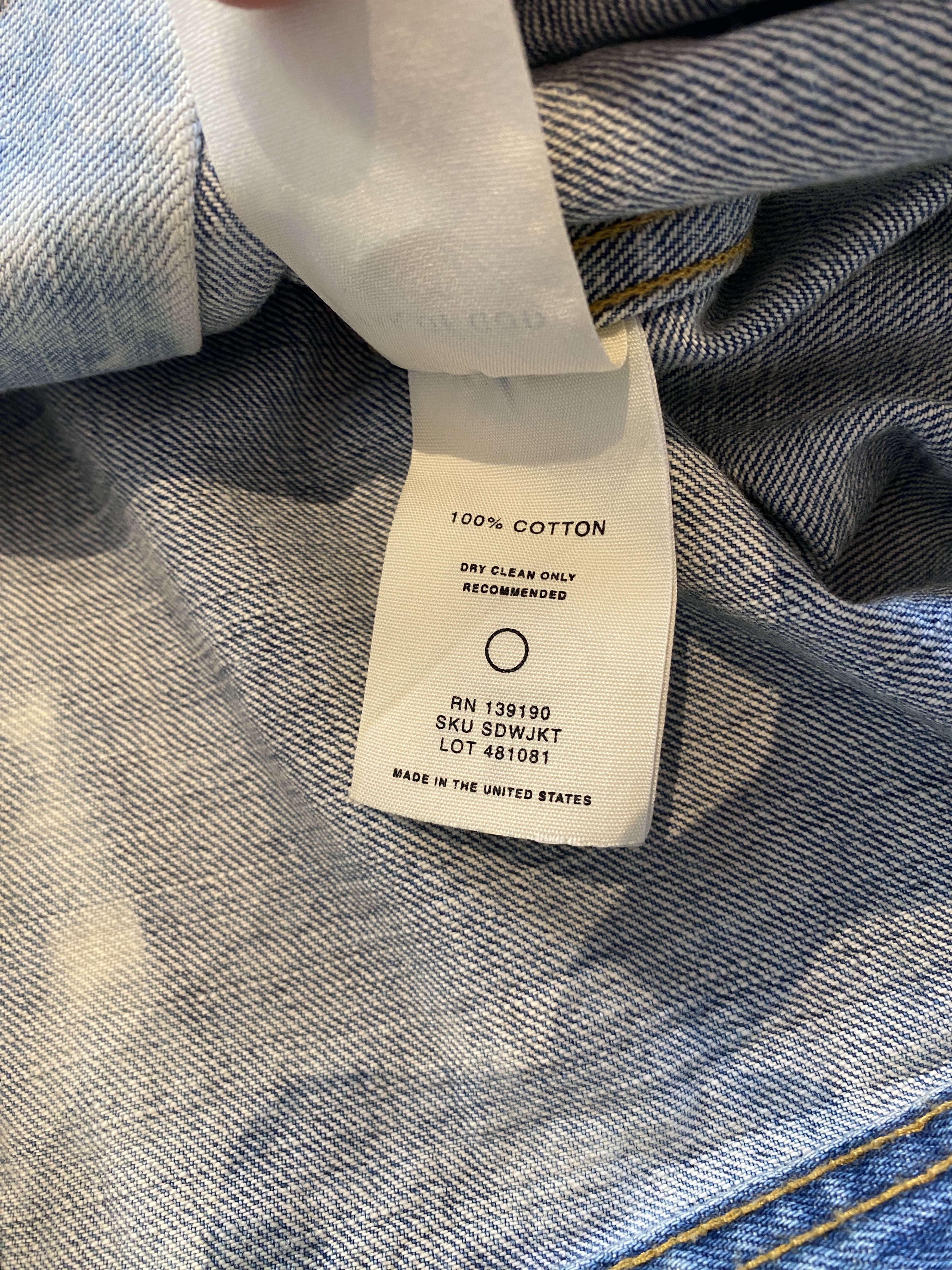 Fear of God INVERTED HOLY WATER $1300 NEW FIFTH DENIM JACKET FEAR OF GOD Size US XL / EU 56 / 4 - 8 Thumbnail