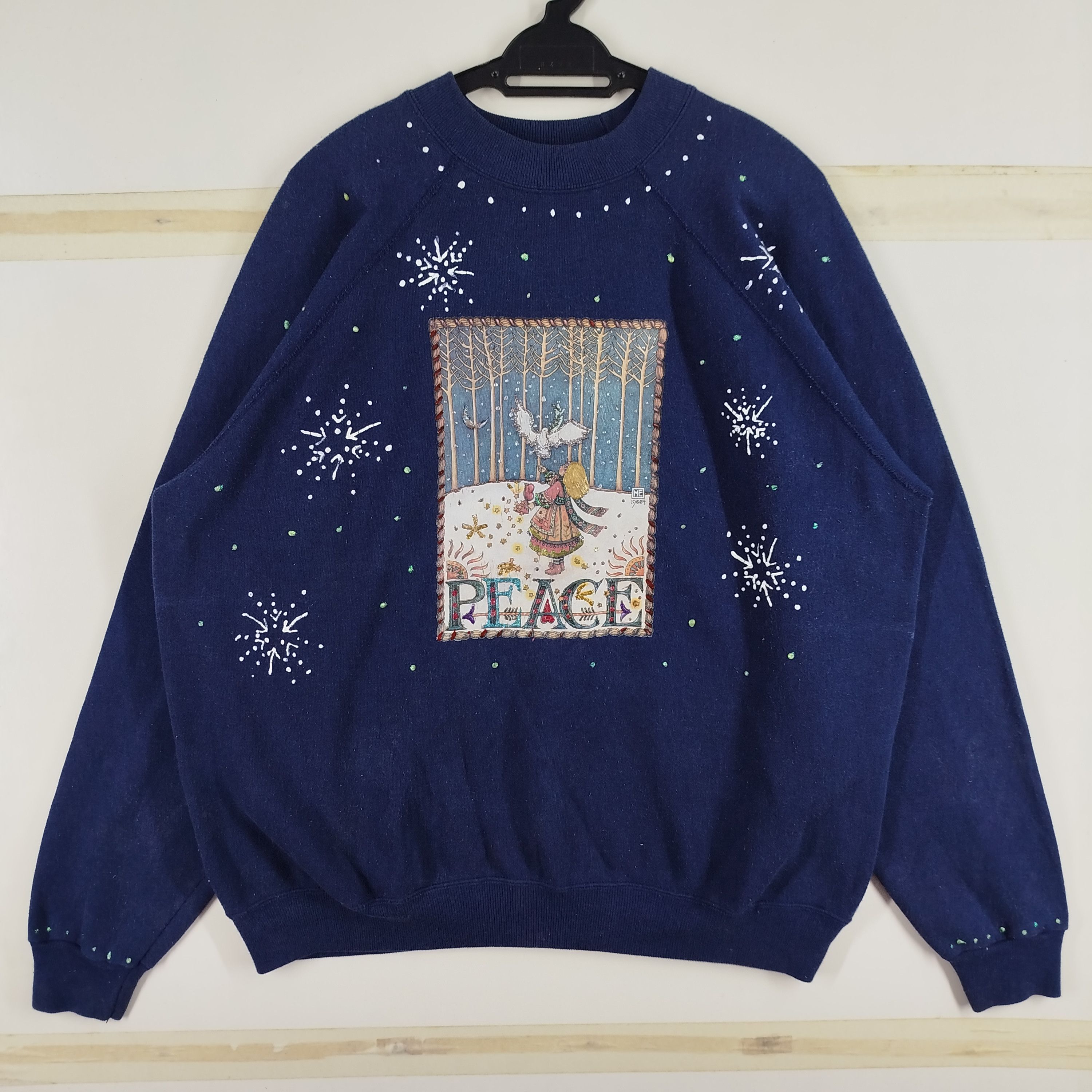 Hanes Vintage Art Hanes Made In USA Sun Faded Swaroski Size US XL / EU 56 / 4 - 1 Thumbnail
