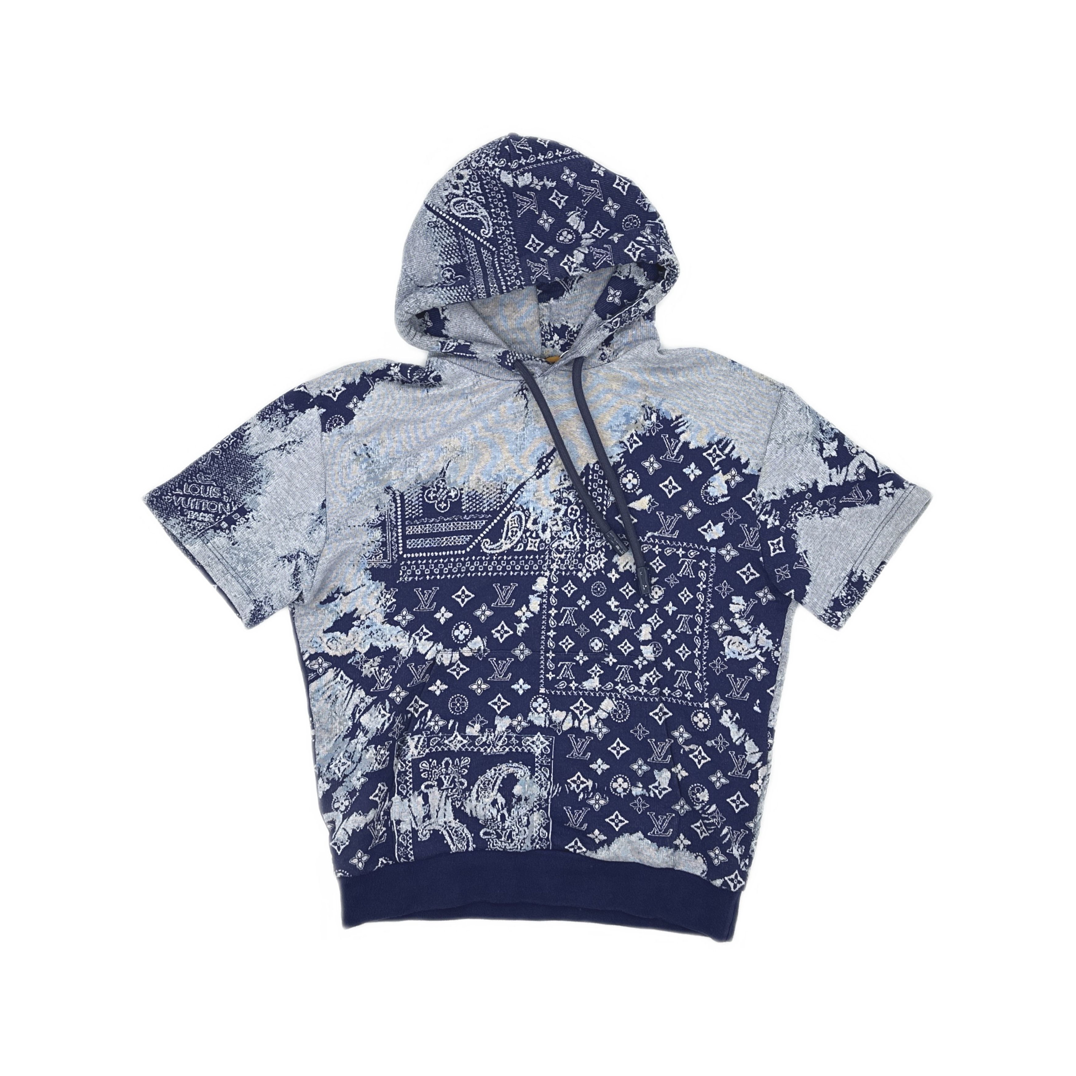 Louis Vuitton Louis Vuitton Bandana Monogram Short Sleeve Hoodie US M Size US M / EU 48-50 / 2 - 1 Thumbnail