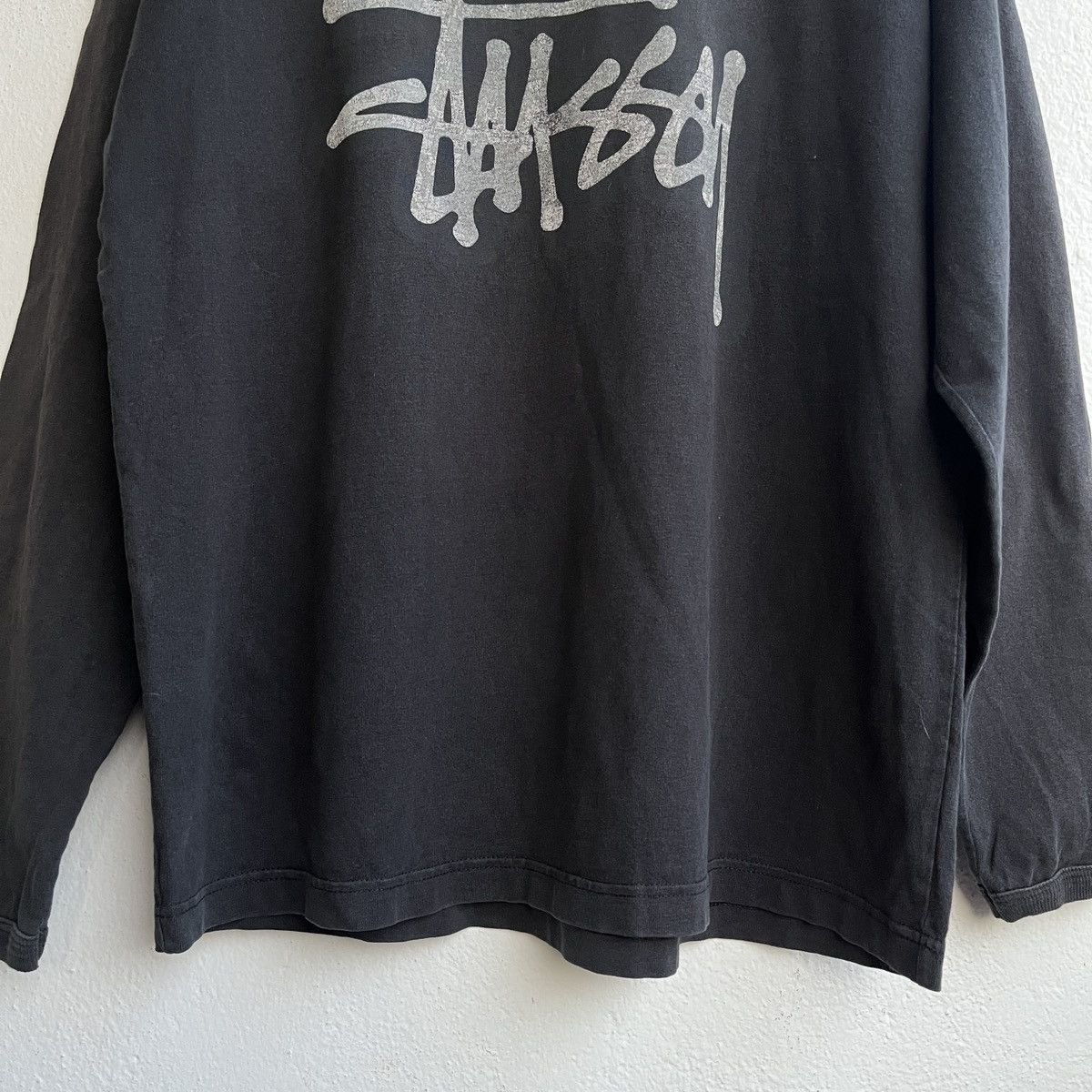 Stussy Faded Stussy Big Logo Long Sleeves TShirt Size US M / EU 48-50 / 2 - 9 Thumbnail