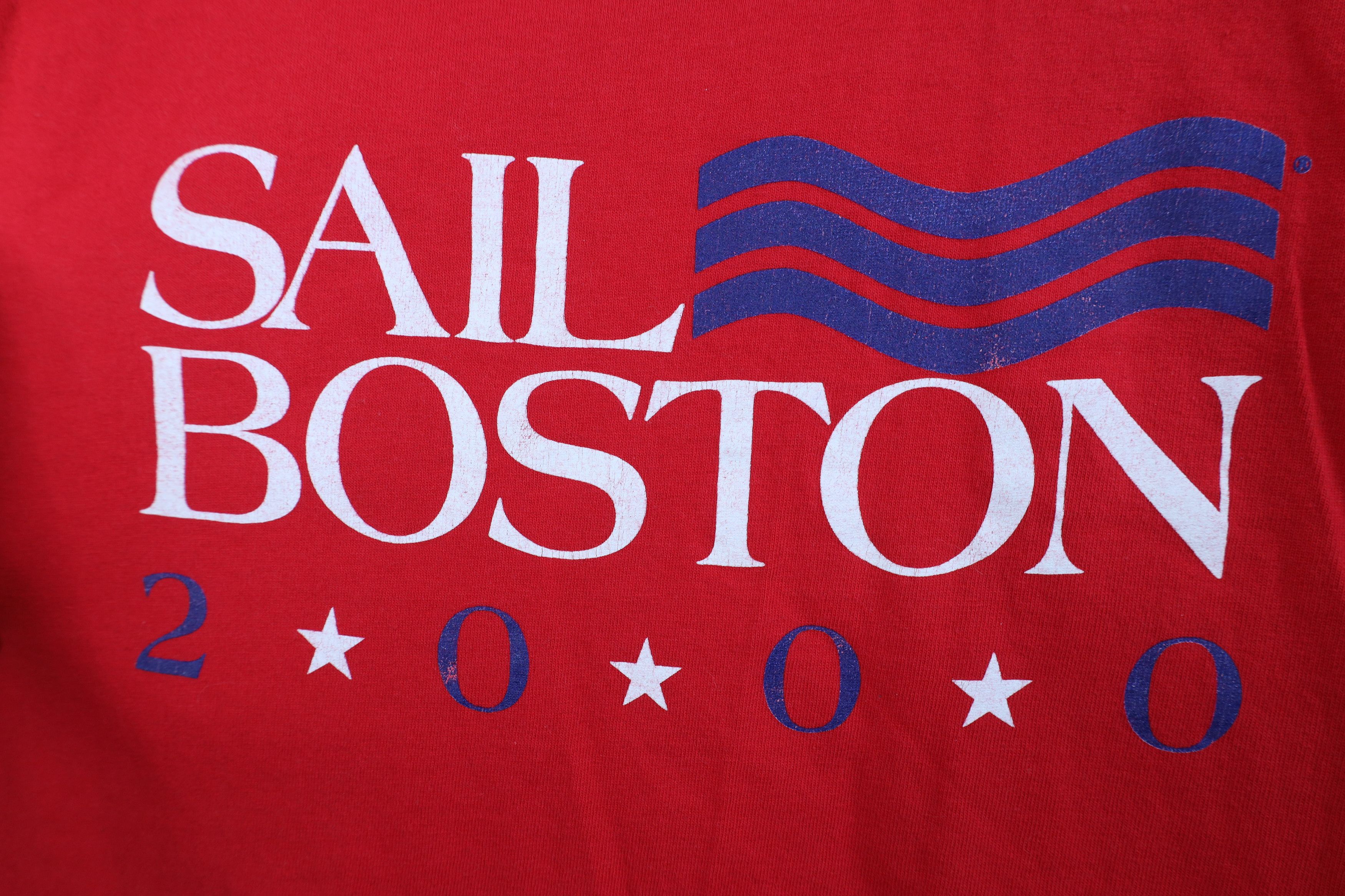 Champion Vintage Y2K 2000 Champion Spell Sail Boston Sailing T-Shirt Size US L / EU 52-54 / 3 - 5 Thumbnail