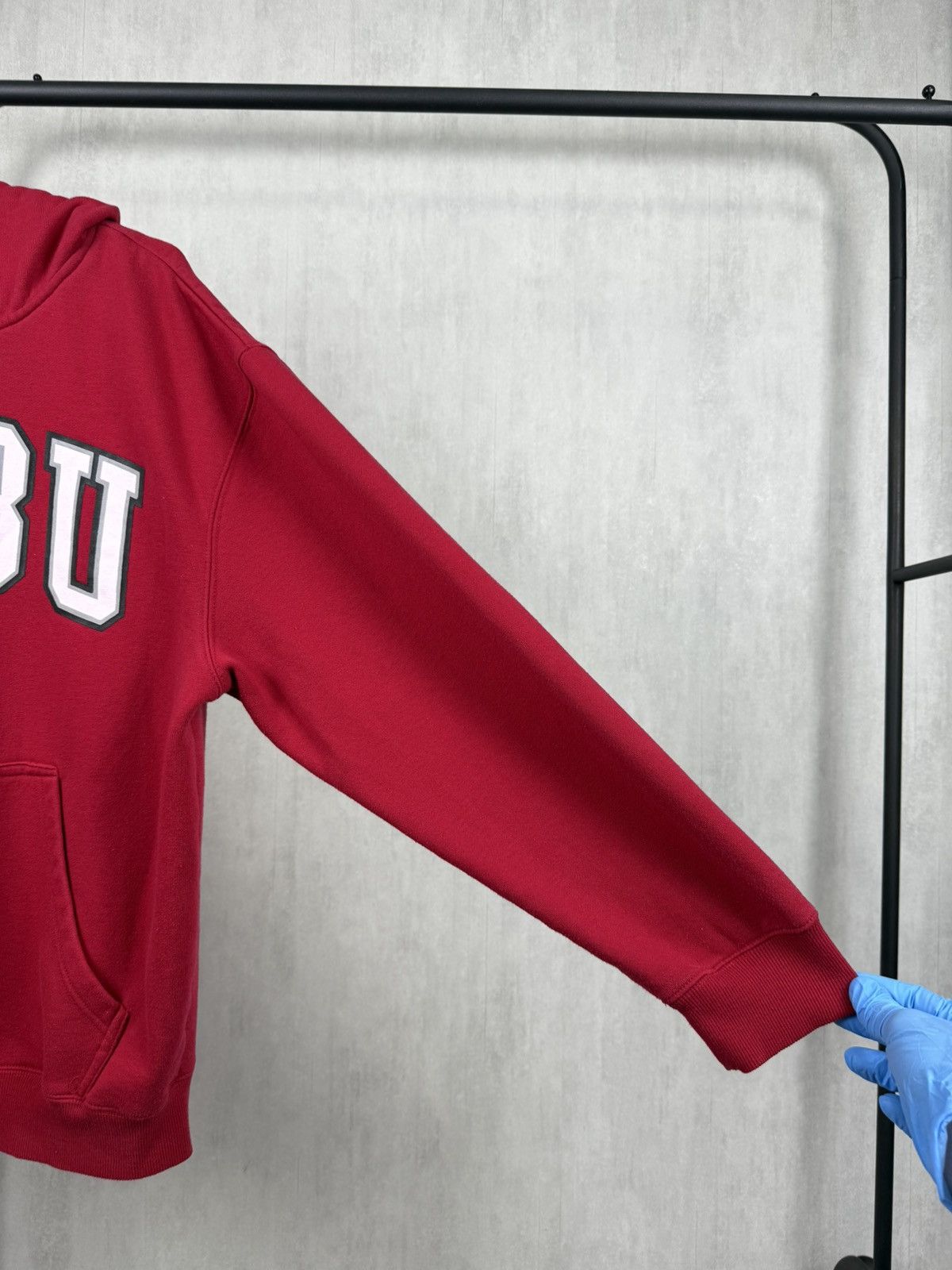Fubu × Vintage Vintage Fubu Red Zip Up Hoodie Size L-XL Size US L / EU 52-54 / 3 - 6 Thumbnail