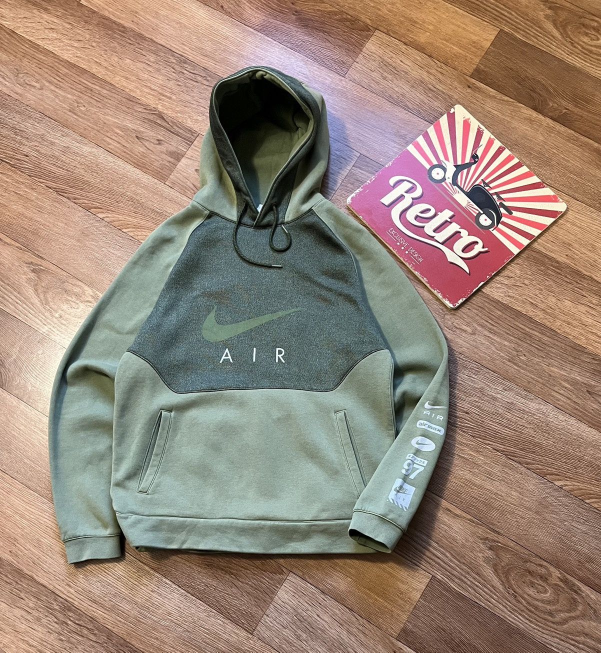Nike Vintage Nike Air Big Logo Pullover Hoodie Size US M / EU 48-50 / 2 - 2 Thumbnail