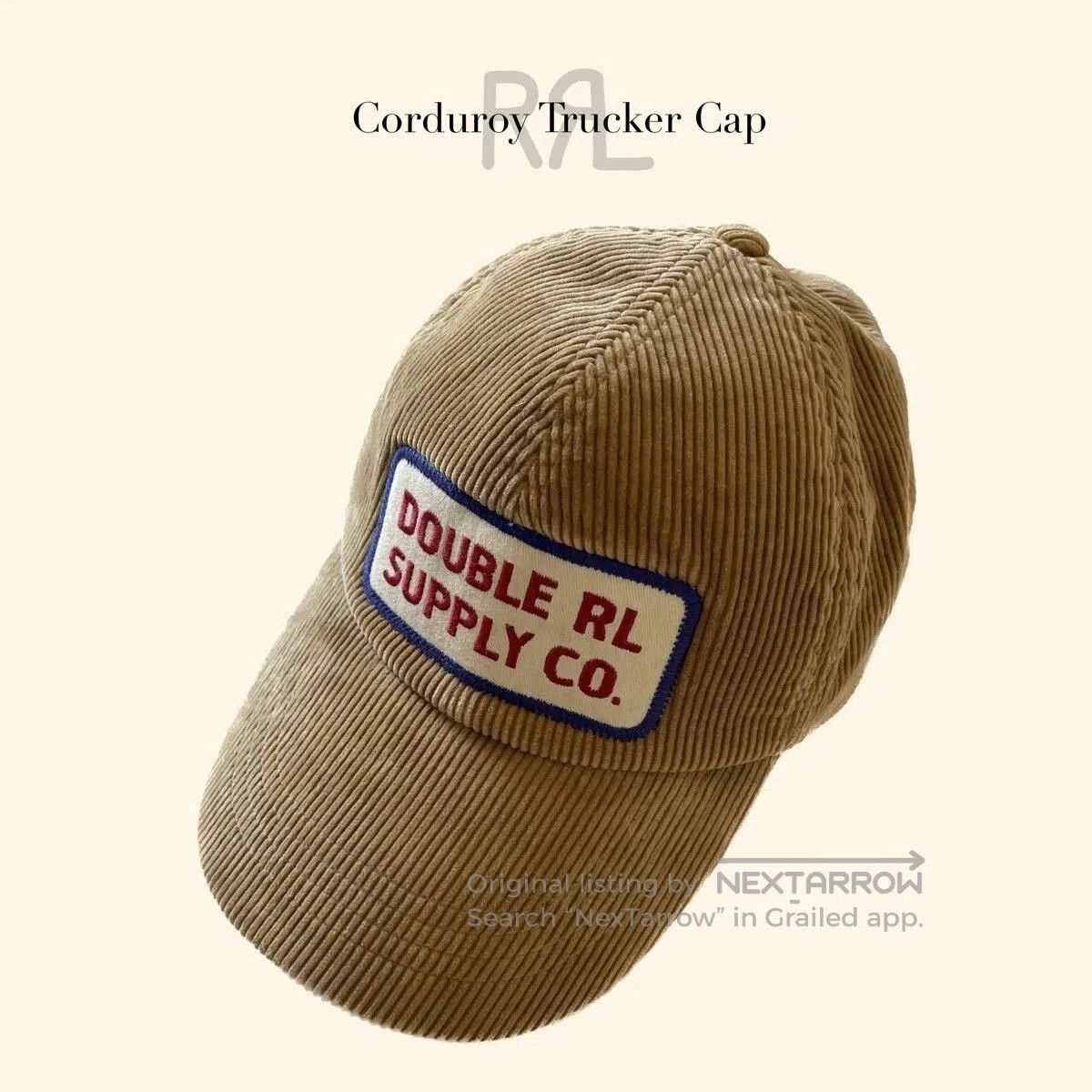 RRL Ralph Lauren Double RL Corduroy Baseball Cap. Size ONE SIZE - 1 Thumbnail