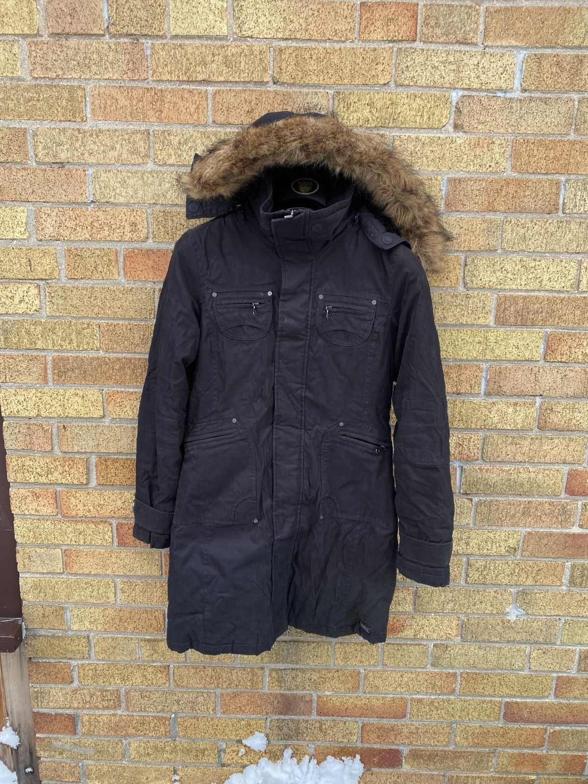 TNA TNA Verbier Parka Jacket XS Black Fur Trim Coat Size XS / US 0-2 / IT 36-38 - 3 Thumbnail