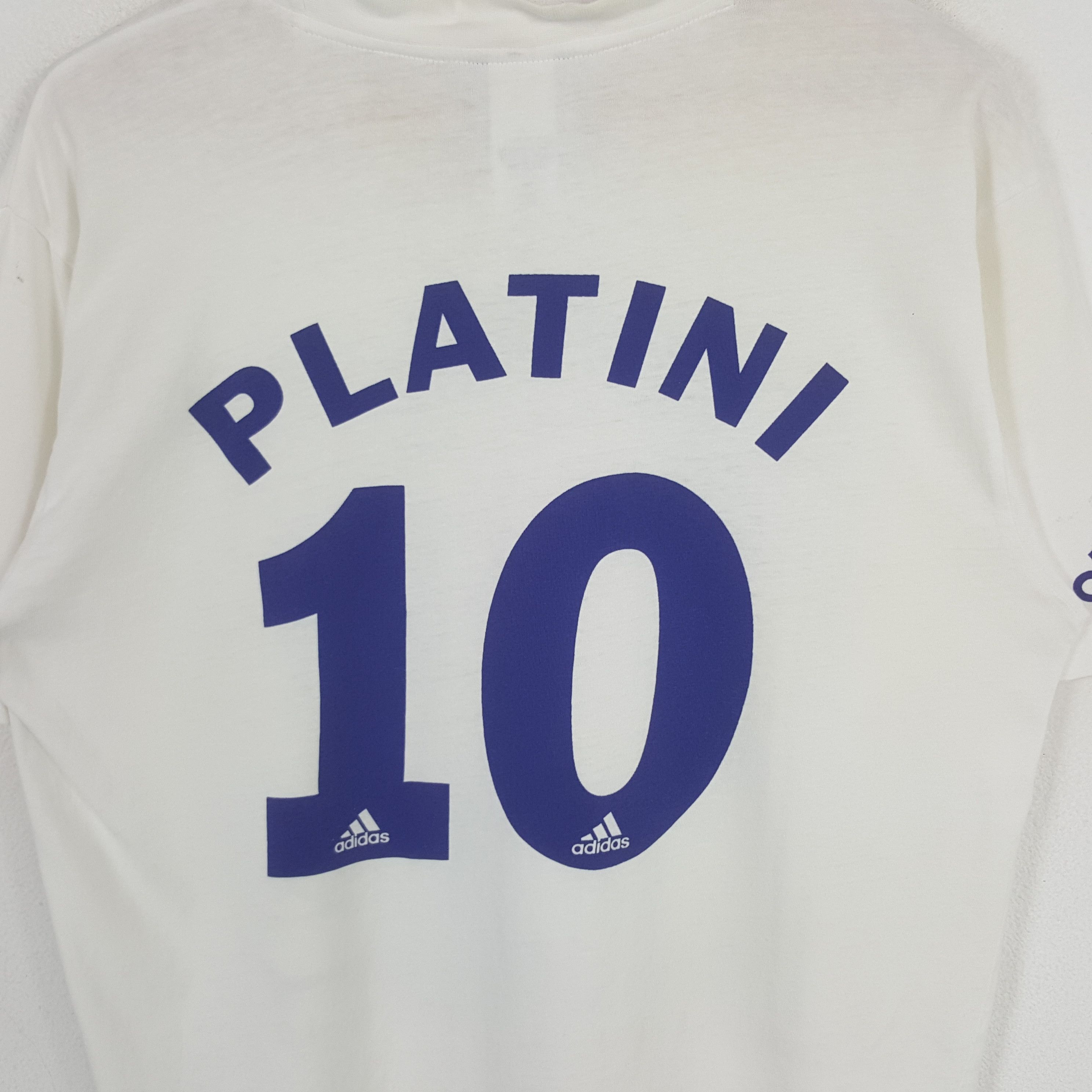 Adidas Vintage Adidas France98 Michel Platini Soccer Tshirt C294N19 Size US M / EU 48-50 / 2 - 4 Thumbnail