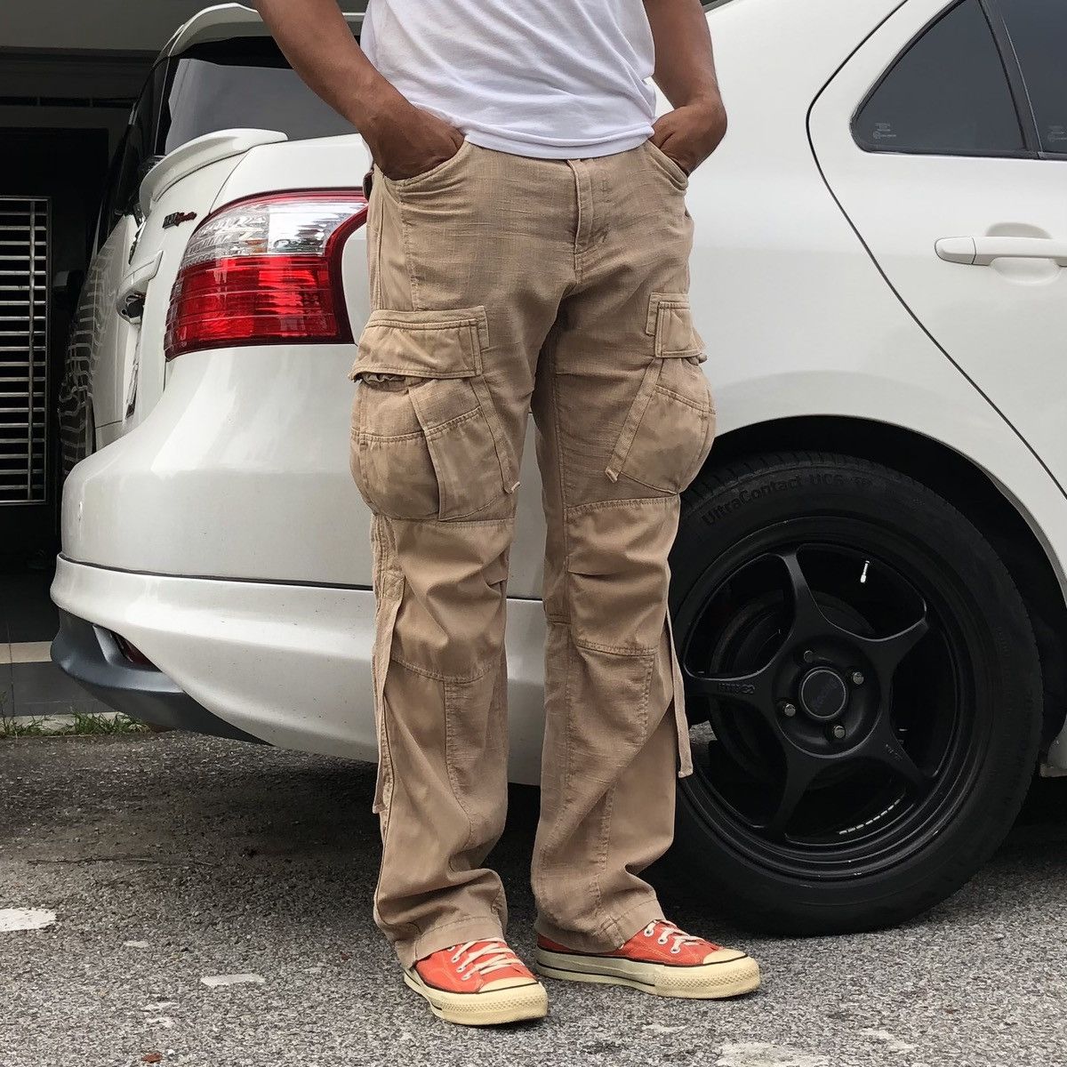 Avirex Vintage Avirex Parachute Patchwork Cargo Pants Size US 34 / EU 50 - 10 Thumbnail