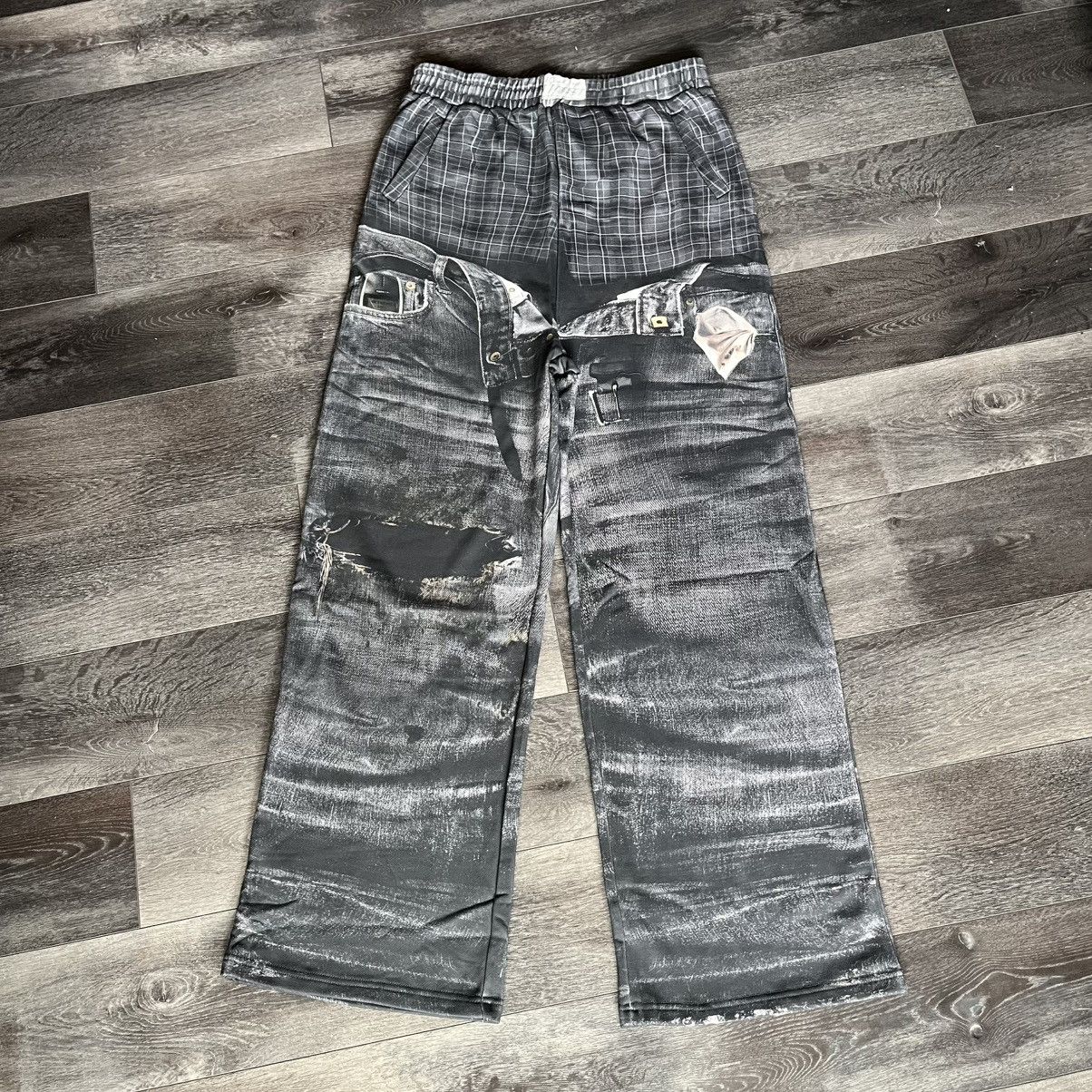 Other Rotborough Bad Day Trompe L’oeil Sweatpants Size XL Baggy Size US 36 / EU 52 - 1 Thumbnail