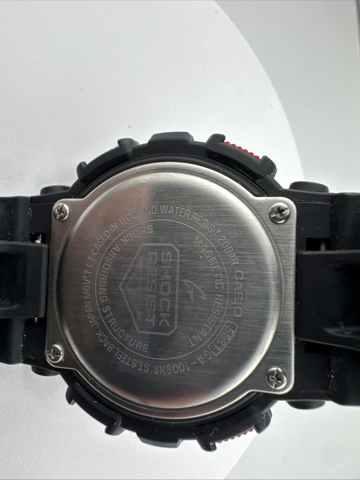 G Shock Casio G-Shock GA-100BNR-1AJF Quartz Rubber Sport Watch Size ONE SIZE - 2 Thumbnail