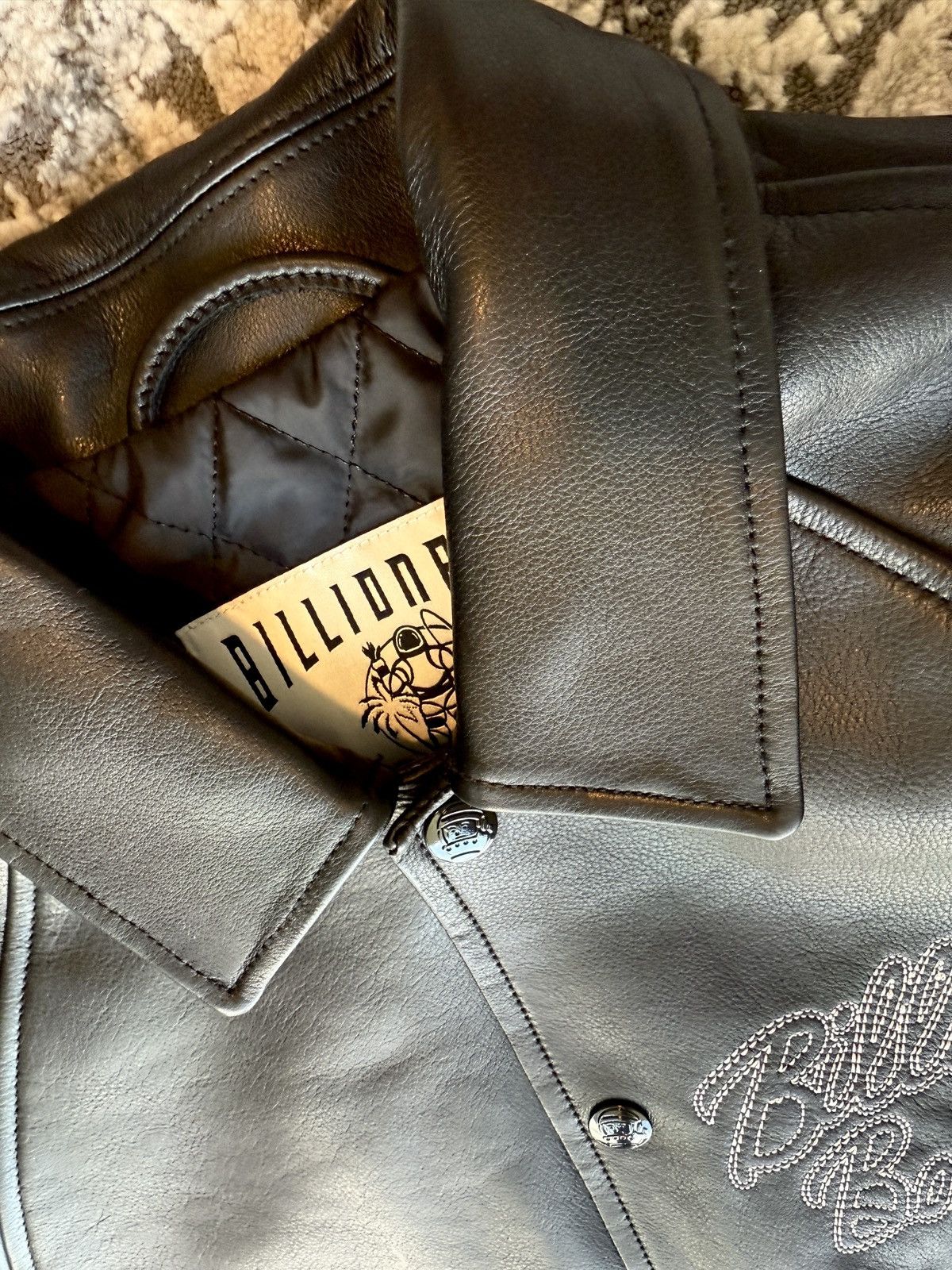 Billionaire Boys Club BILLIONAIRE BOYS CLUB LEATHER COACH JACKET- BLACK, size S Size US S / EU 44-46 / 1 - 7 Thumbnail