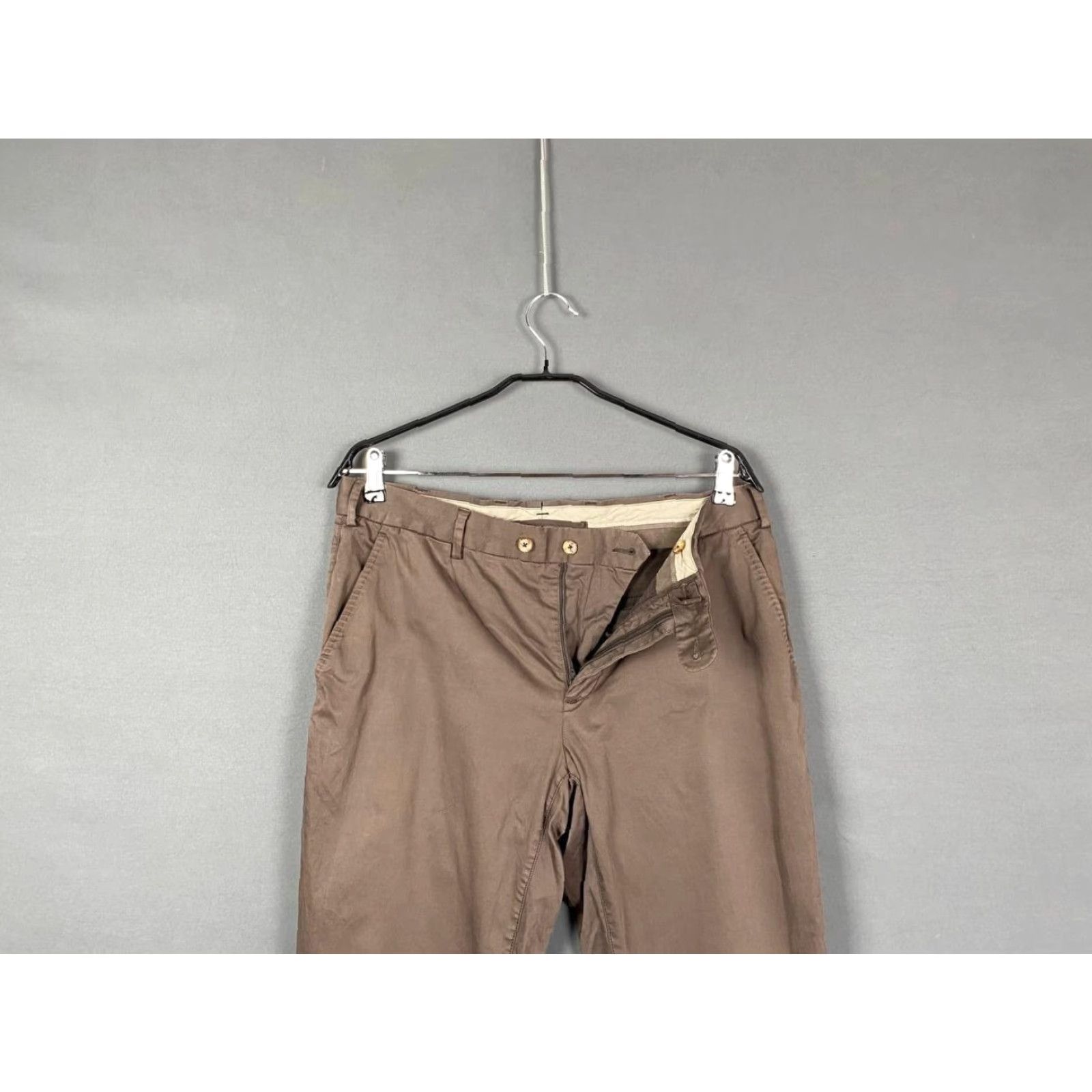 Suitsupply Suitsupply Mens Casual Pants Regular Straight Brown Size 50 Inseam 33in Belt Loop/Zip Button Comfort Stretch Pockets Size US 34 / EU 50 - 6 Thumbnail