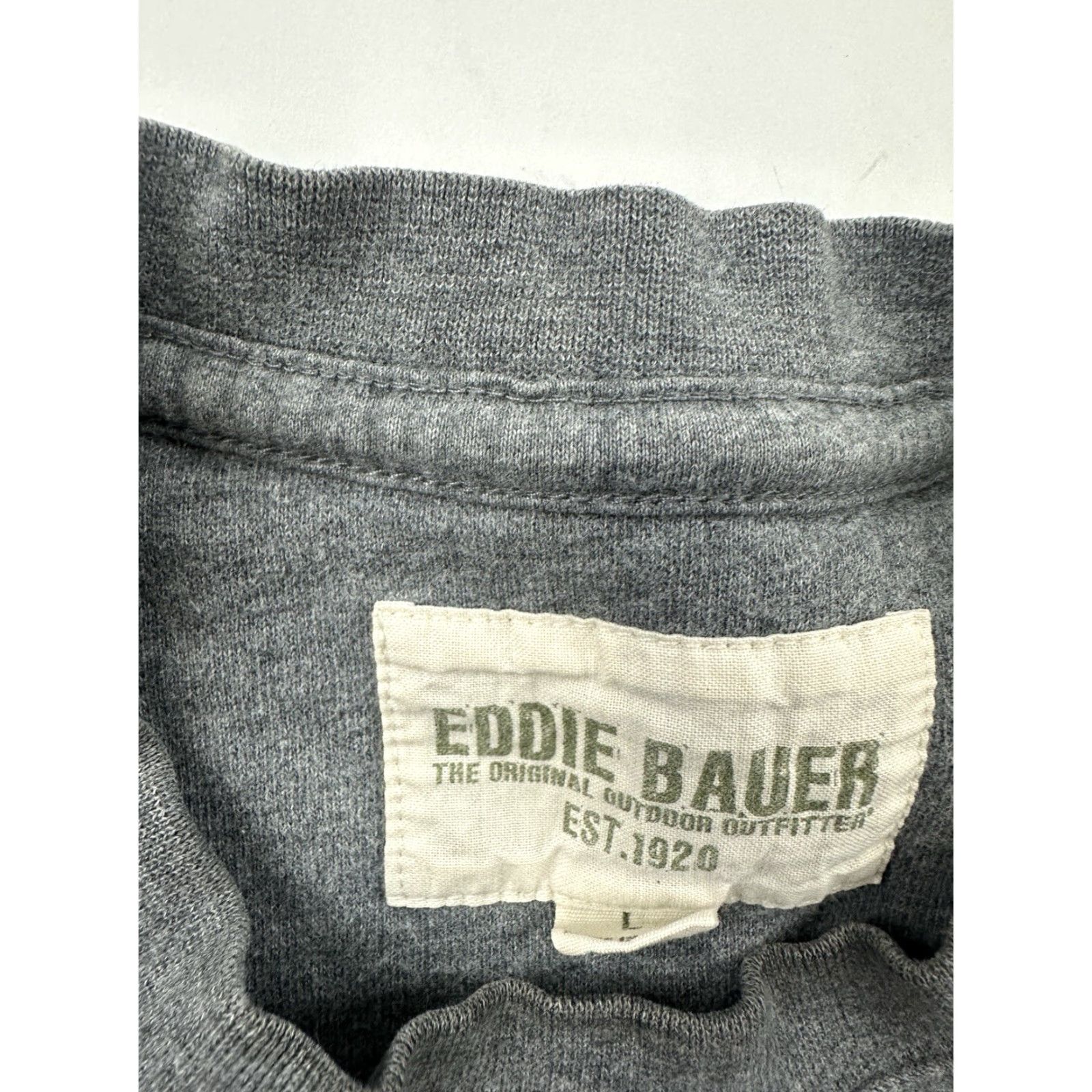 Eddie Bauer Eddie Bauer Sweatshirt Mens L Gray Crew Neck Long Sleeve Fleece Pullover Size US L / EU 52-54 / 3 - 5 Thumbnail
