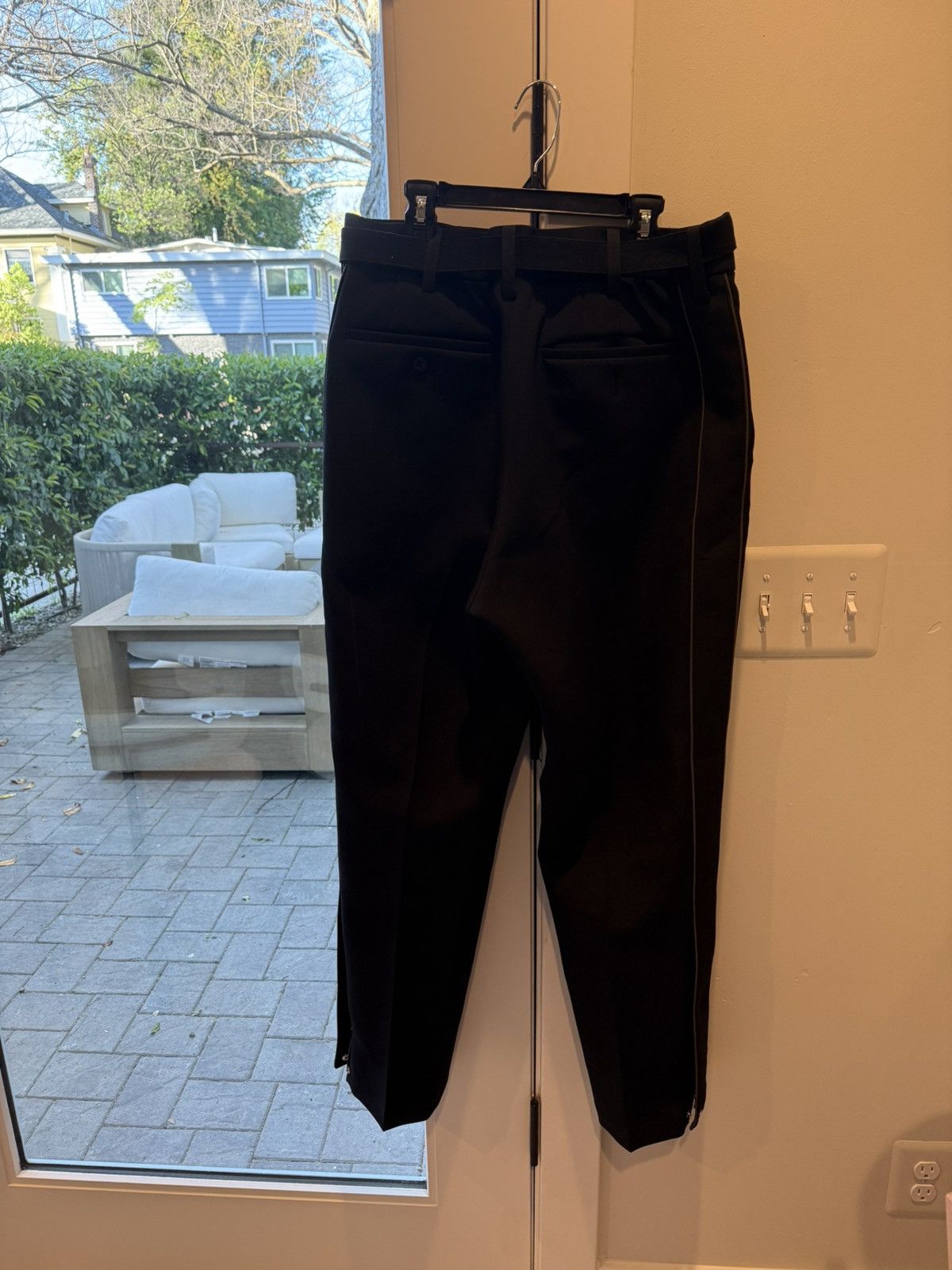 Sacai SACA Black Belted Lounge Pants Size US 34 / EU 50 - 3 Thumbnail