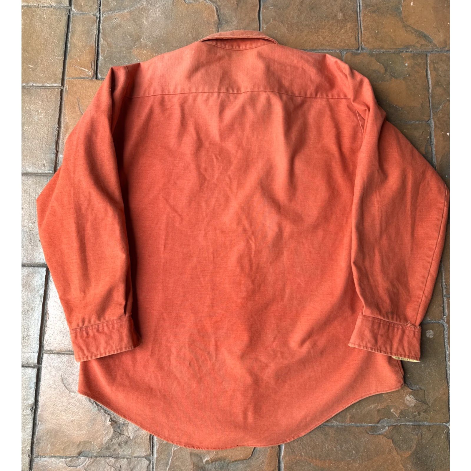 Vintage VINTAGE Browning Super Naturals Shooting Button Shirt XL Orange Canvas Cotton Button-Up Long Sleeve Collared casual Mens 17-XL-17.5 Made in USA Size US XL / EU 56 / 4 - 3 Thumbnail