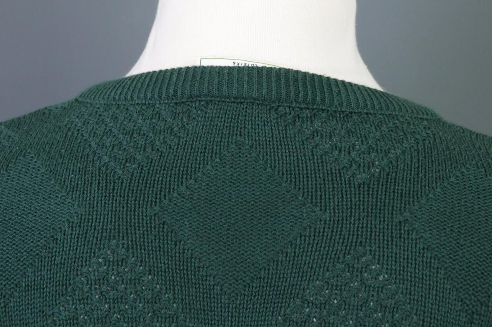 Lacoste Lacoste Chemise Green V-Neck Knit Sweater Size 6 / XL Size US M / EU 48-50 / 2 - 12 Thumbnail