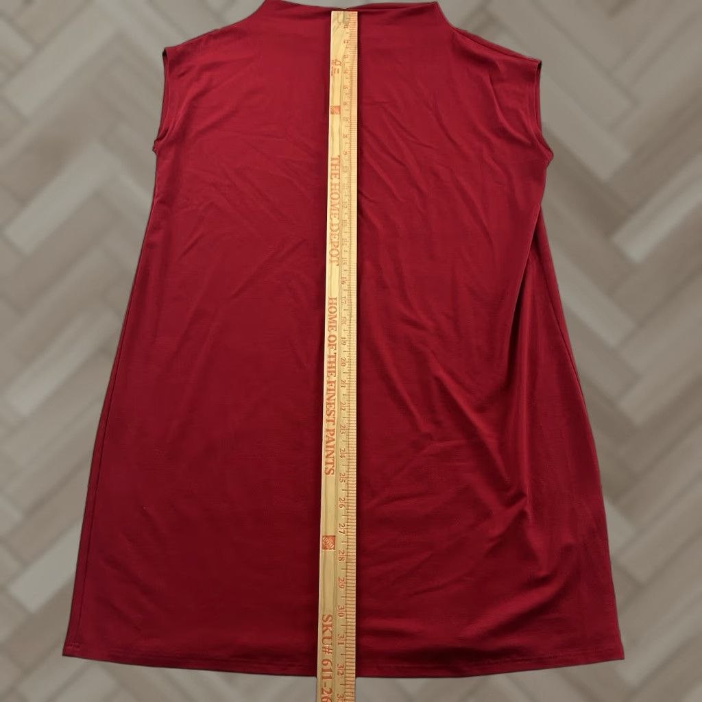 Eileen Fisher Eileen Fisher Sleeveless Viscose Pencil Dress Women's S Red Size S / US 4 / IT 40 - 1 Thumbnail