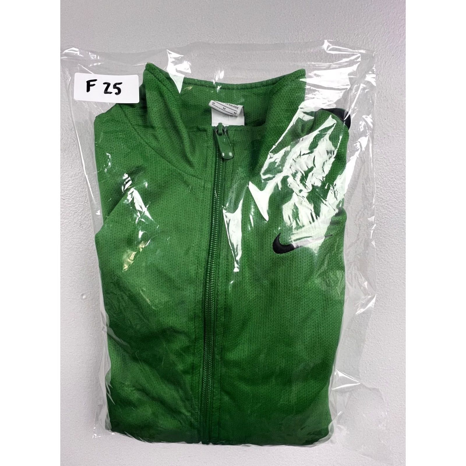 Nike Nike Track Jacket Mens M Green Striped Full Zip Stand Collar Lightweight Breathable Athletic Activewear Regular Fit Jacket Mens Boys Womens Size US M / EU 48-50 / 2 - 6 Thumbnail
