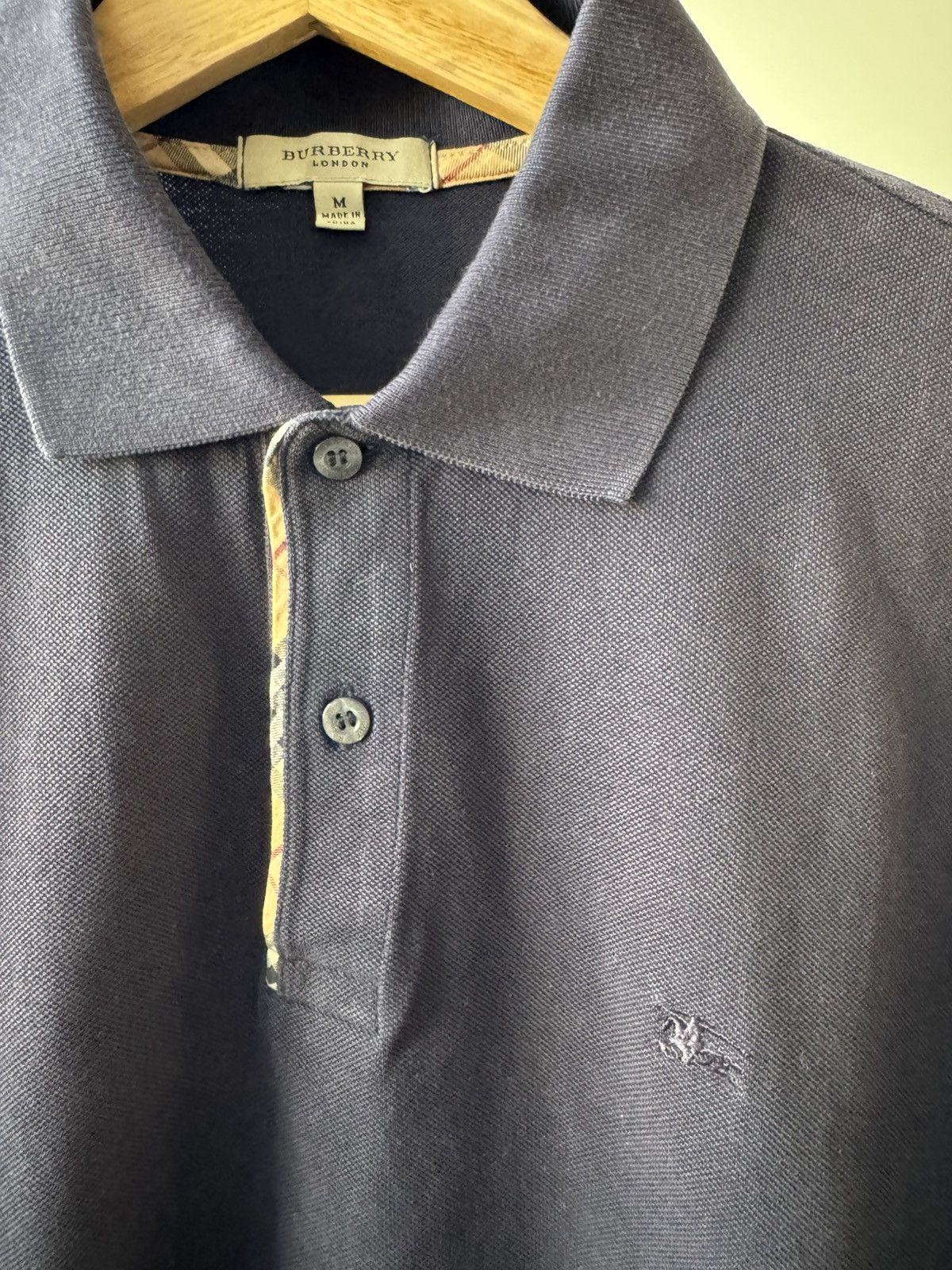 Burberry Navy Burberry Polo Size US M / EU 48-50 / 2 - 3 Thumbnail