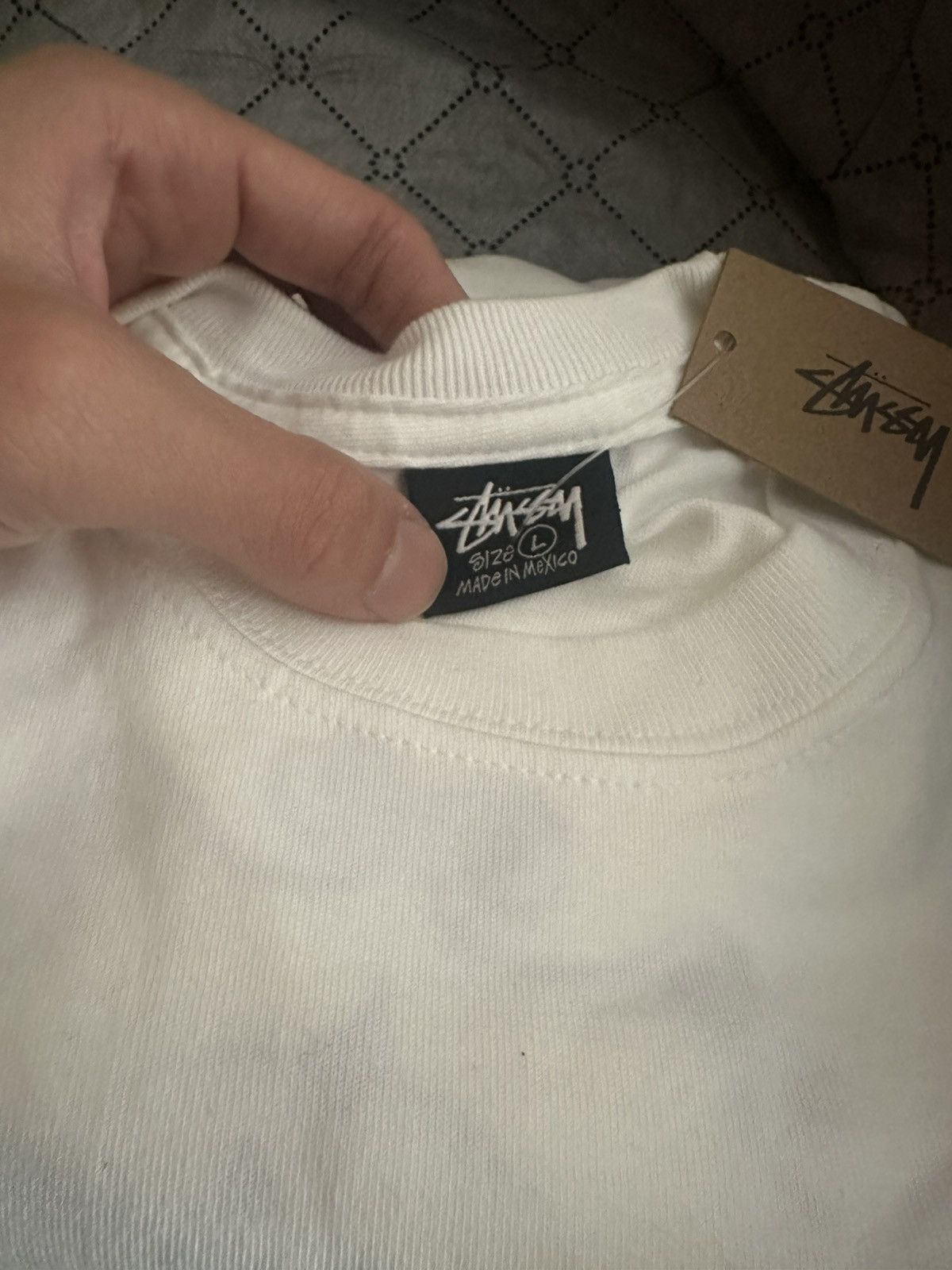 Stussy Stussy white t shirt with graphic Size US L / EU 52-54 / 3 - 3 Thumbnail