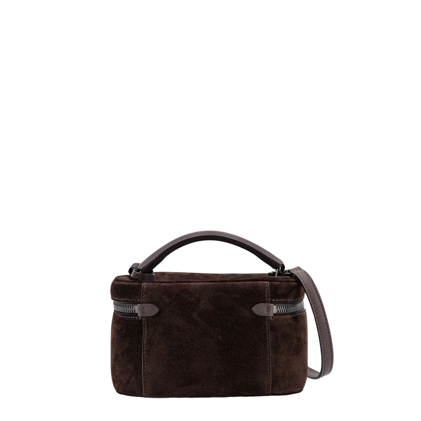 Brunello Cucinelli BRUNELLO CUCINELLI Brown Suede Vanity Bag New & Authentic Size ONE SIZE - 2 Thumbnail
