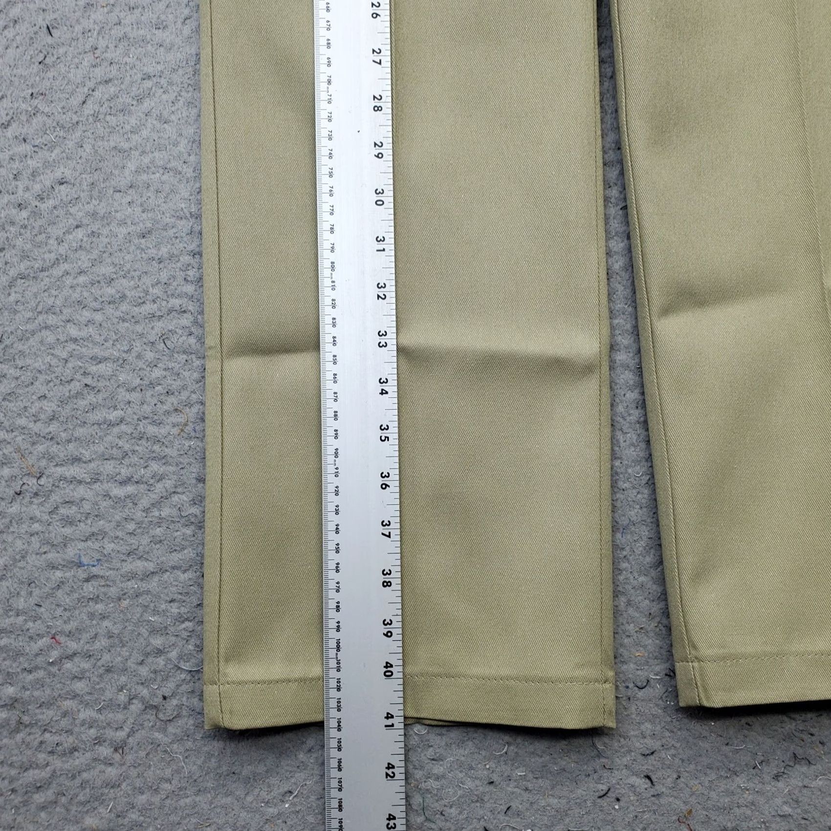 Dickies Dickies Work Pants Men 32x32 Tan 873 Slim Fit Wrinkle Resistant Straight WP873KH Mens Size 32 Tan Slim Dickies 874 Workwear Pants Size US 32 / EU 48 - 3 Thumbnail