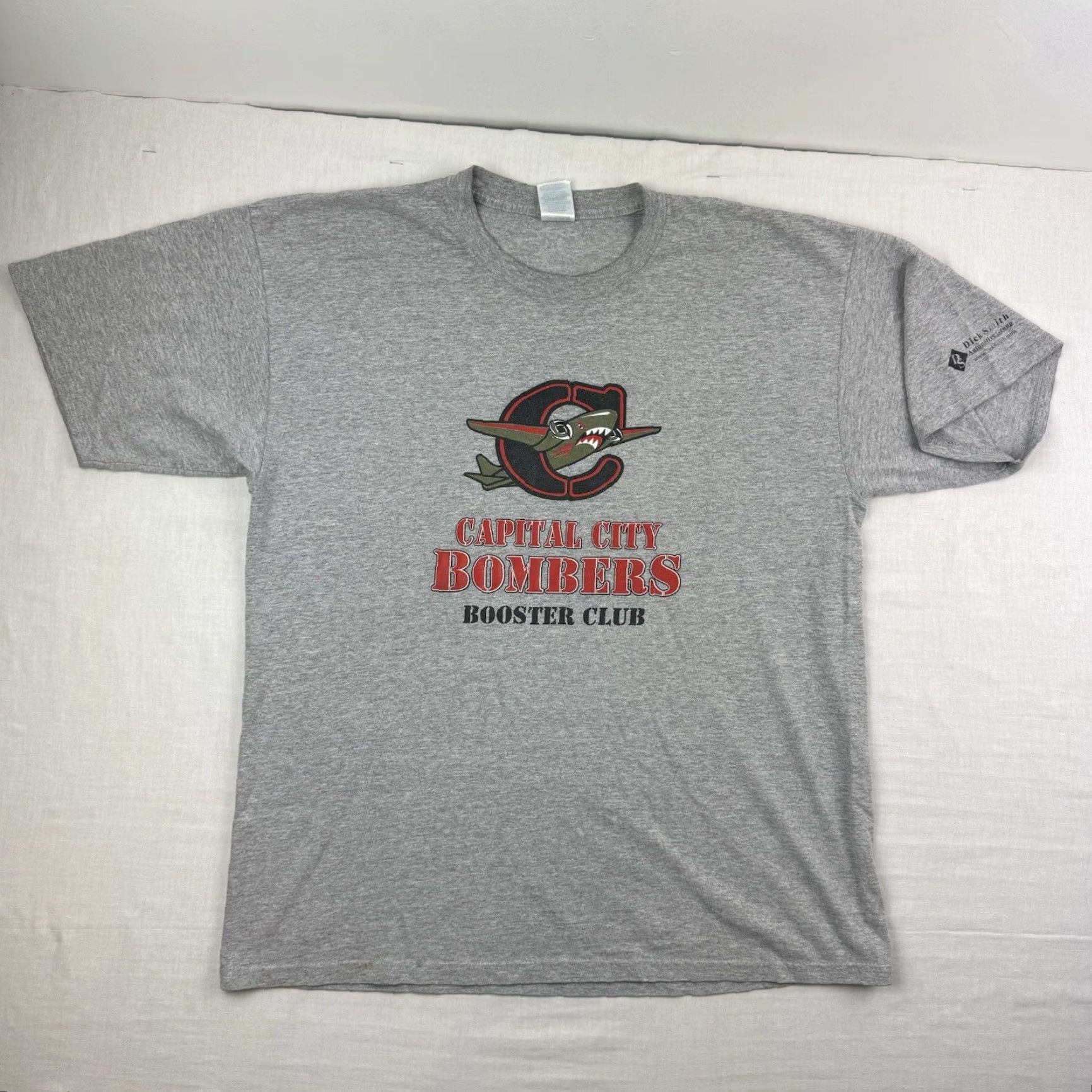 Gildan VINTAGE Capital City Bombers T-Shirt Men XL Gray 90s Y2K Baseball Sports Size US XL / EU 56 / 4 - 2 Thumbnail