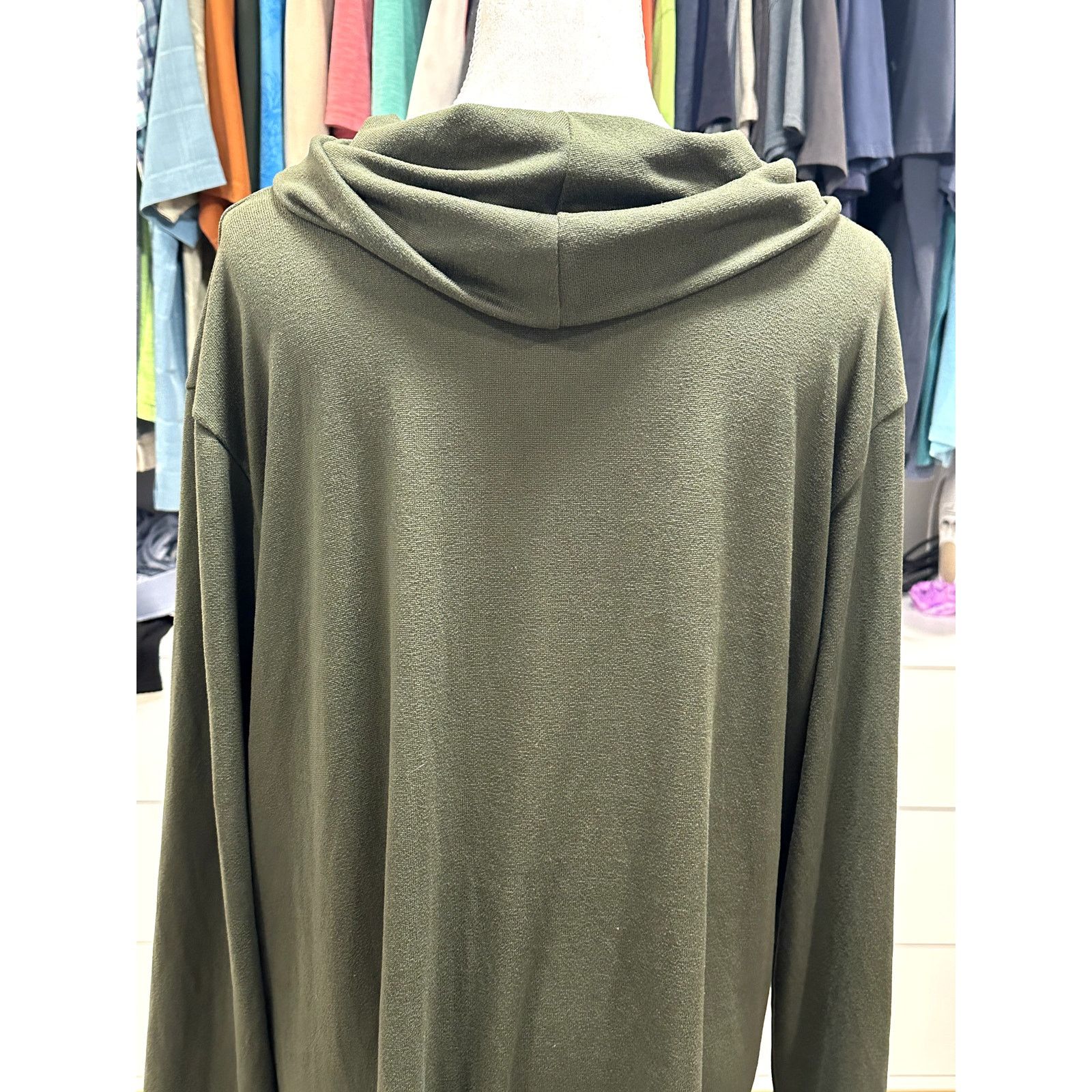 Other Forgotten Grace Green Long Sleeve Cowl Neck Sweater 3X NWOT Size 3XL / US 20-22 - 6 Thumbnail