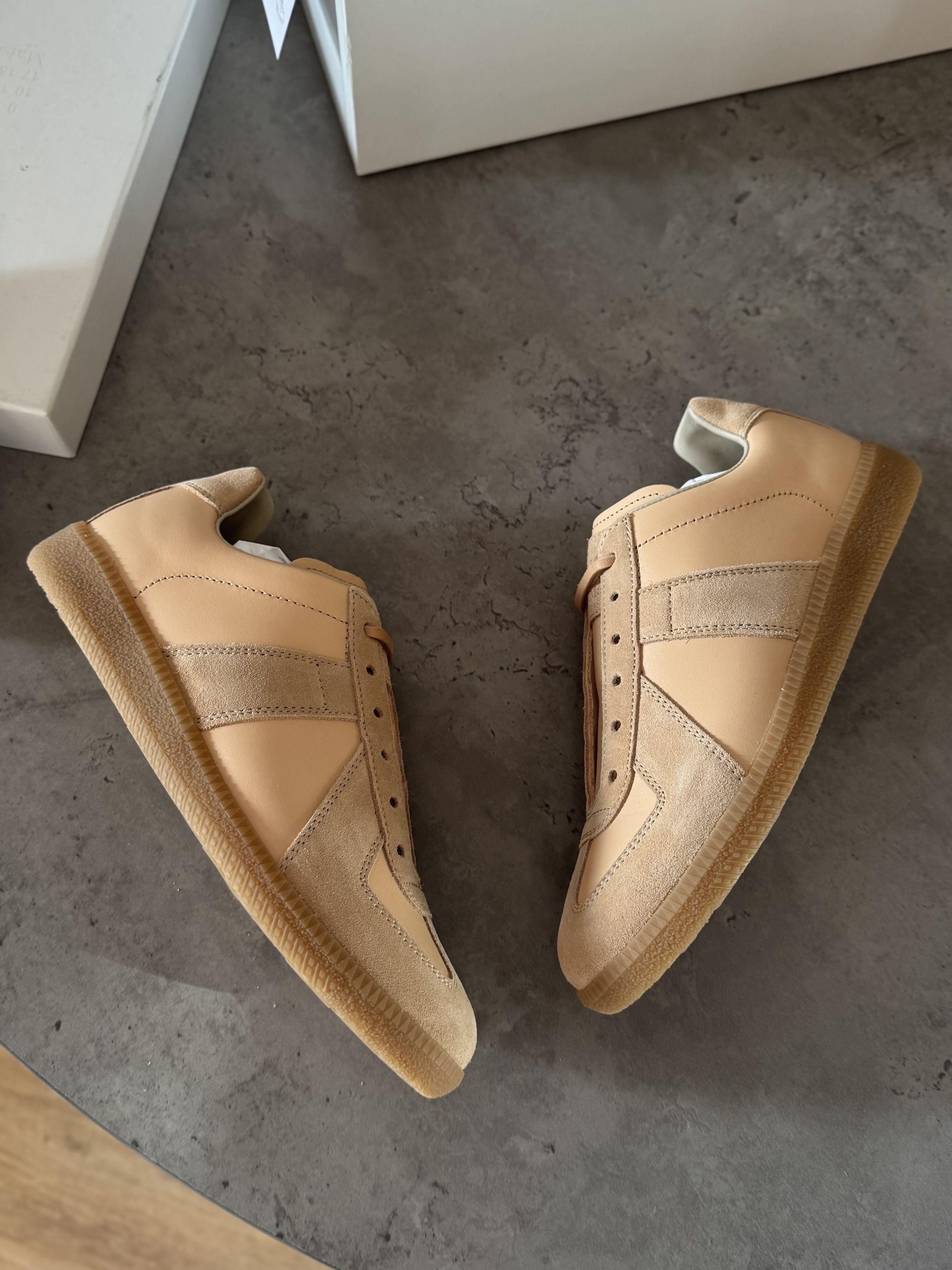 Maison Margiela maison margiela replica gat sneakers | peach Size US 5 / IT 35 - 3 Thumbnail