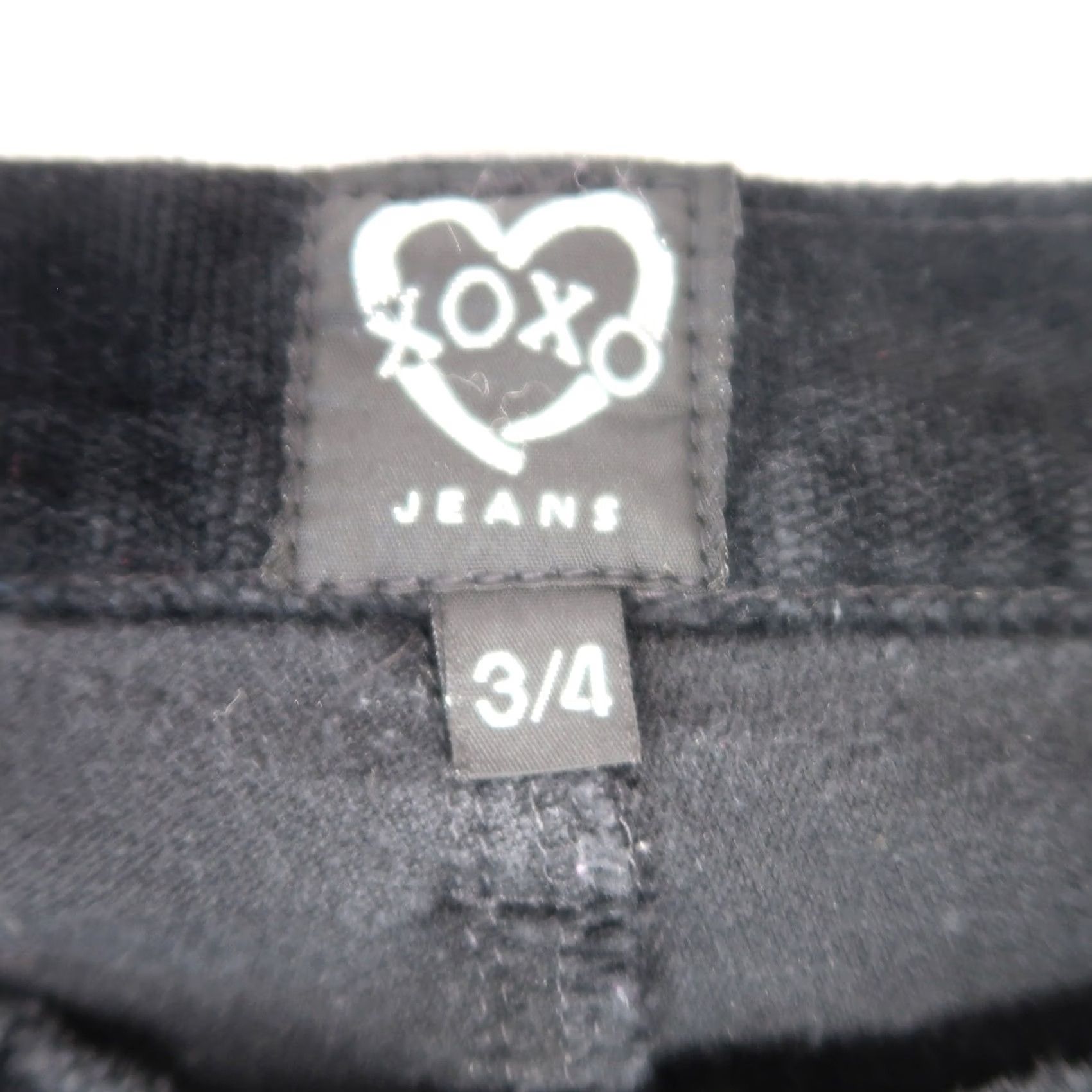 XOXO VINTAGE XOXO Black Corduroy Velvet Low Rise Bootcut Flare Pants 90s Womens 4 Regular Inseam 29 Size 27" / US 4 / IT 40 - 4 Thumbnail