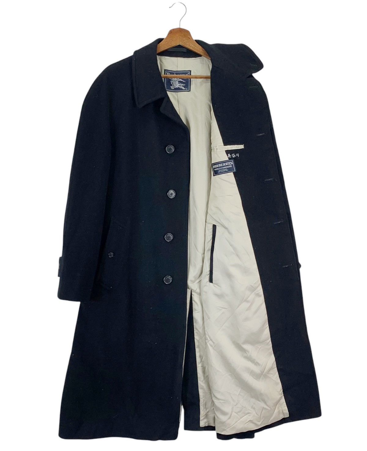Burberry × Burberry Prorsum VINTAGE BURBERRYS OF LONDON WOOL BLACK OVERCOAT Size US M / EU 48-50 / 2 - 5 Thumbnail