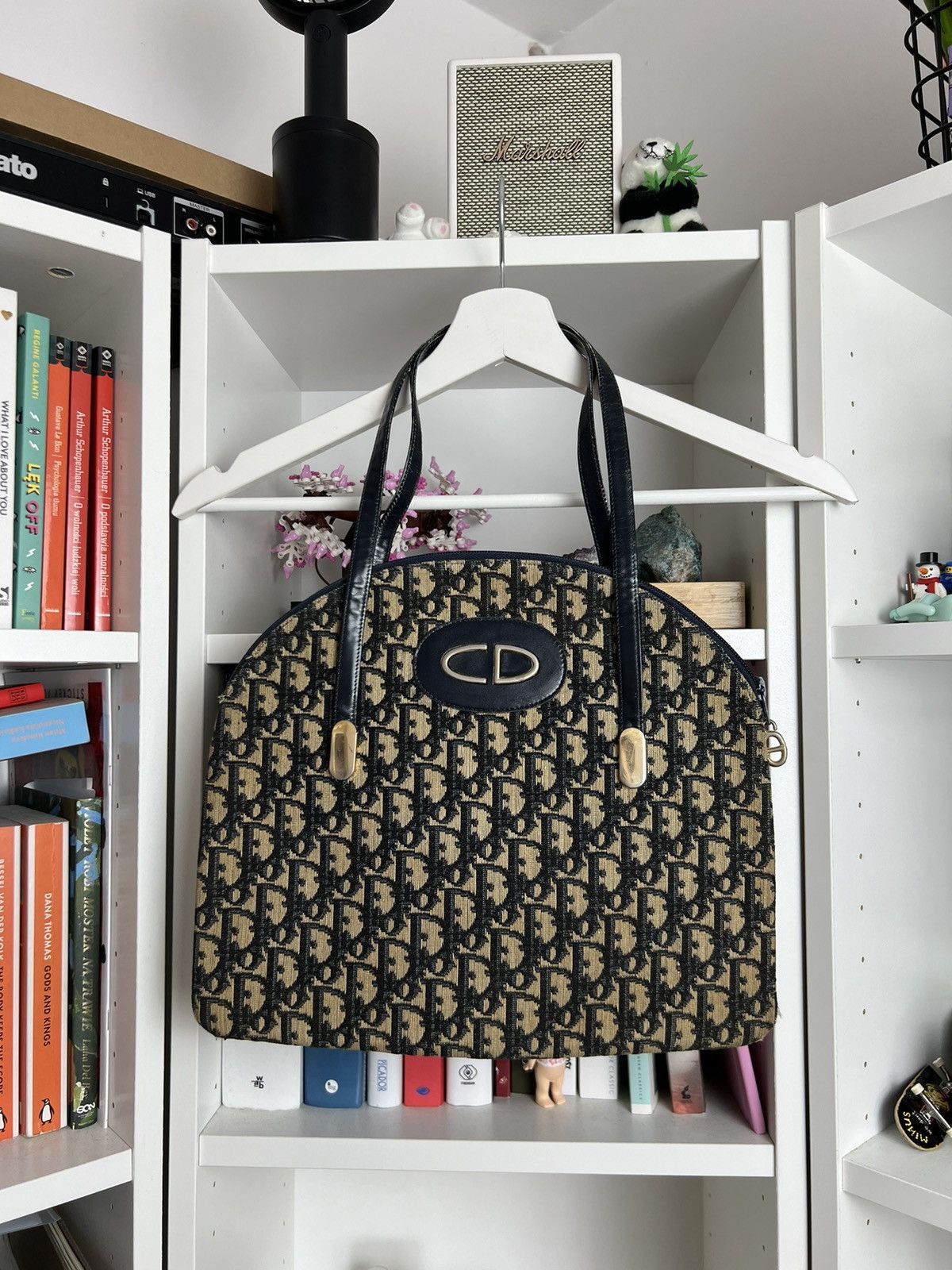 Vintage 80s Christian Dior monogram handbag designer 90s y2k