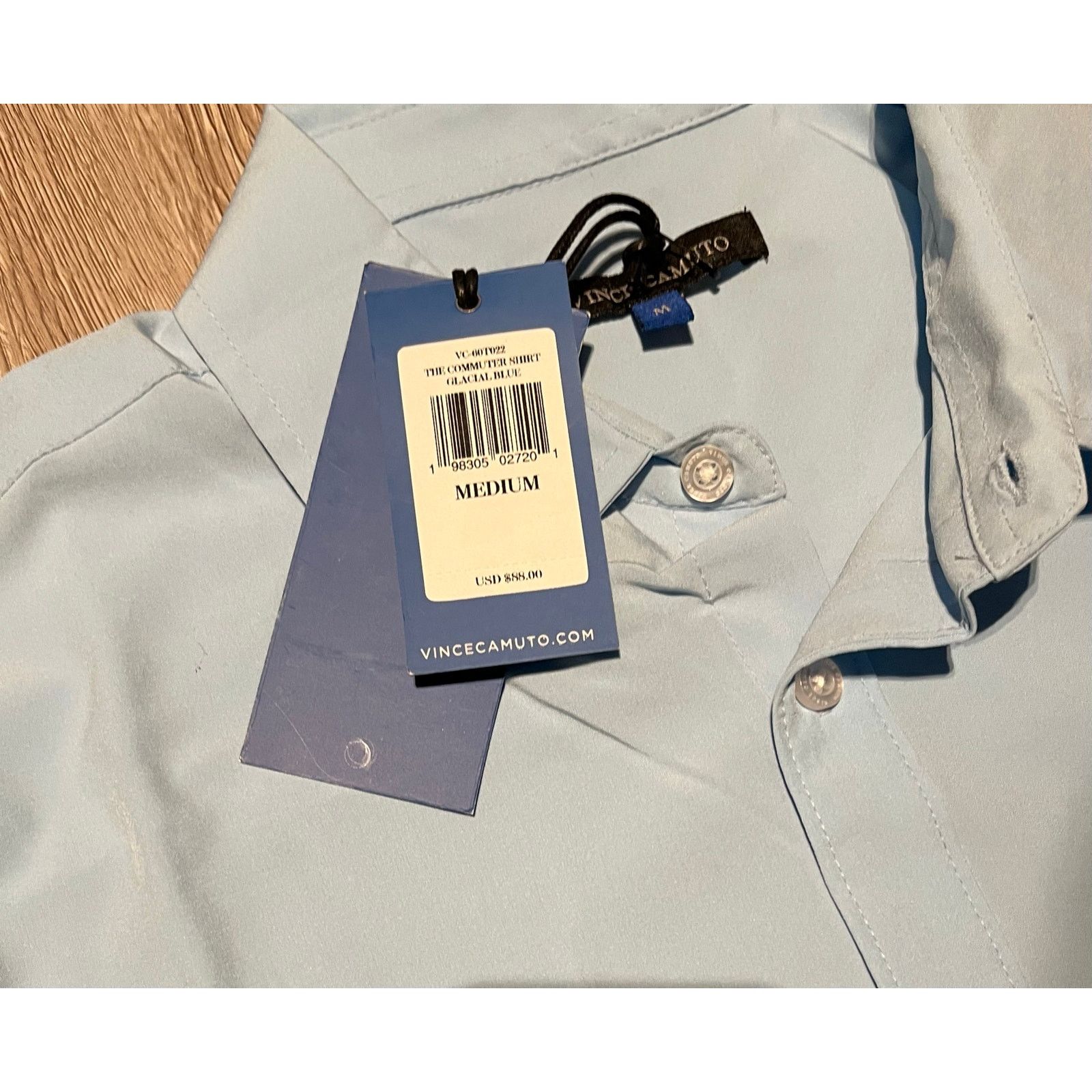 Vince Camuto Vince Camuto - The Commuter Shirt / Glacial blue / M / NWT Size US M / EU 48-50 / 2 - 6 Thumbnail