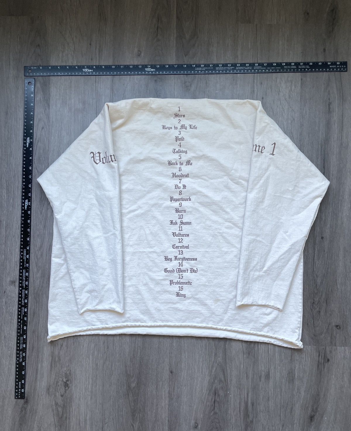 Kanye West Kanye West “Vultures Volume 1” Long Sleeve Shirt (Sz. 2) Size US L / EU 52-54 / 3 - 4 Thumbnail