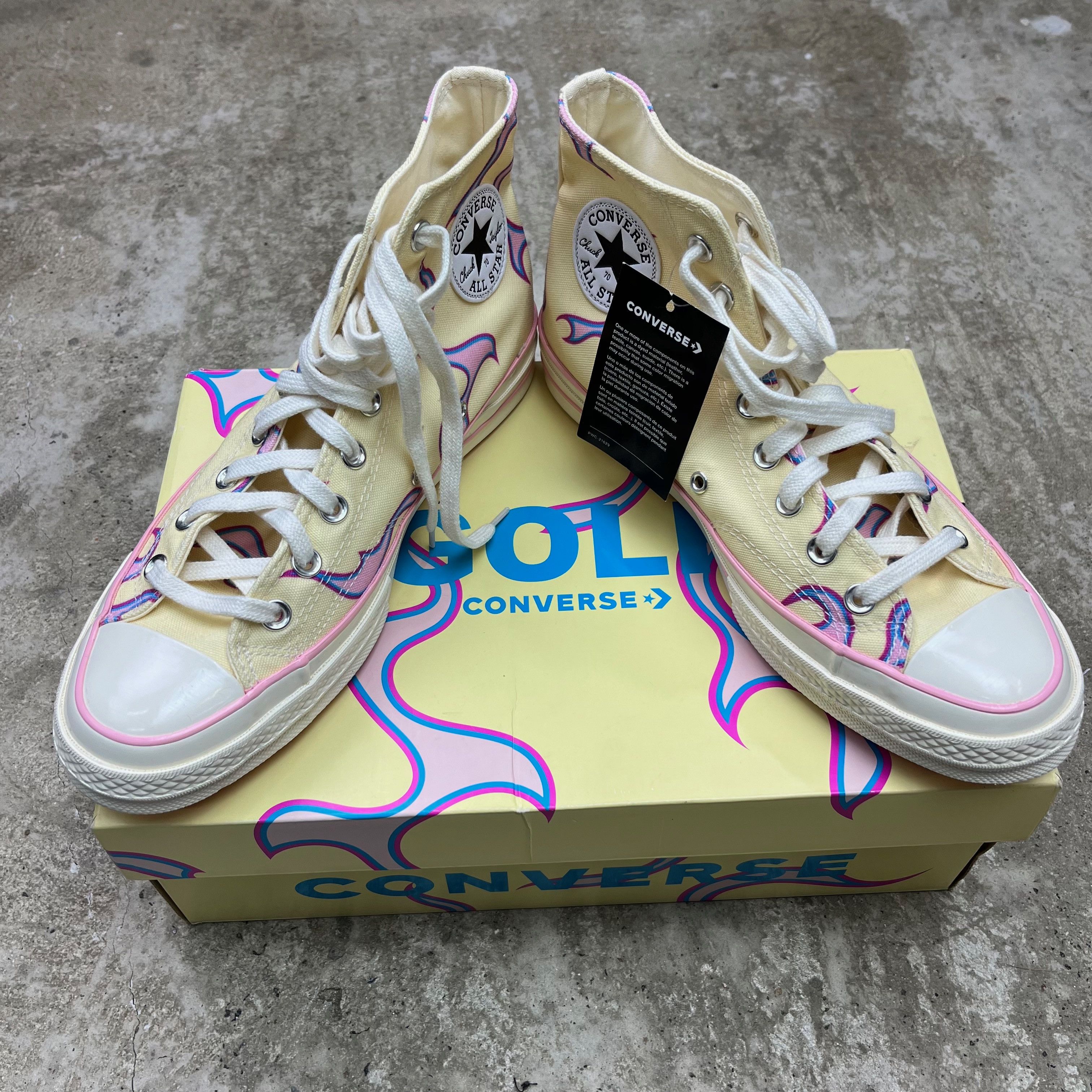Converse GOLF WANG X CONVERSE CHUCK 70 HI YELLOW SNEAKERS - 5037 Size US 9 / EU 42 - 4 Thumbnail