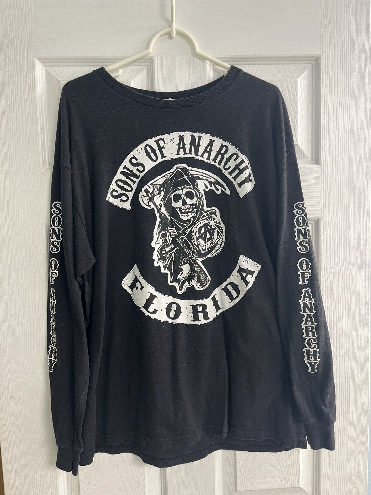 Vintage Sons of Anarchy Florida Black Longsleeve Tshirt Size US XL / EU 56 / 4 - 1 Thumbnail