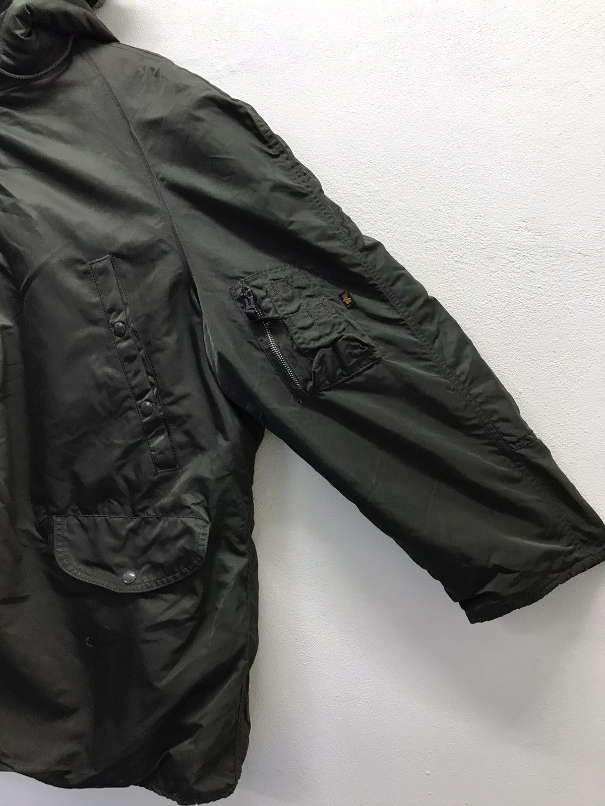Alpha Industries × Vintage Vintage Alpha INDUSTRIES Made In Usa Parkas Size US XXL / EU 58 / 5 - 5 Thumbnail