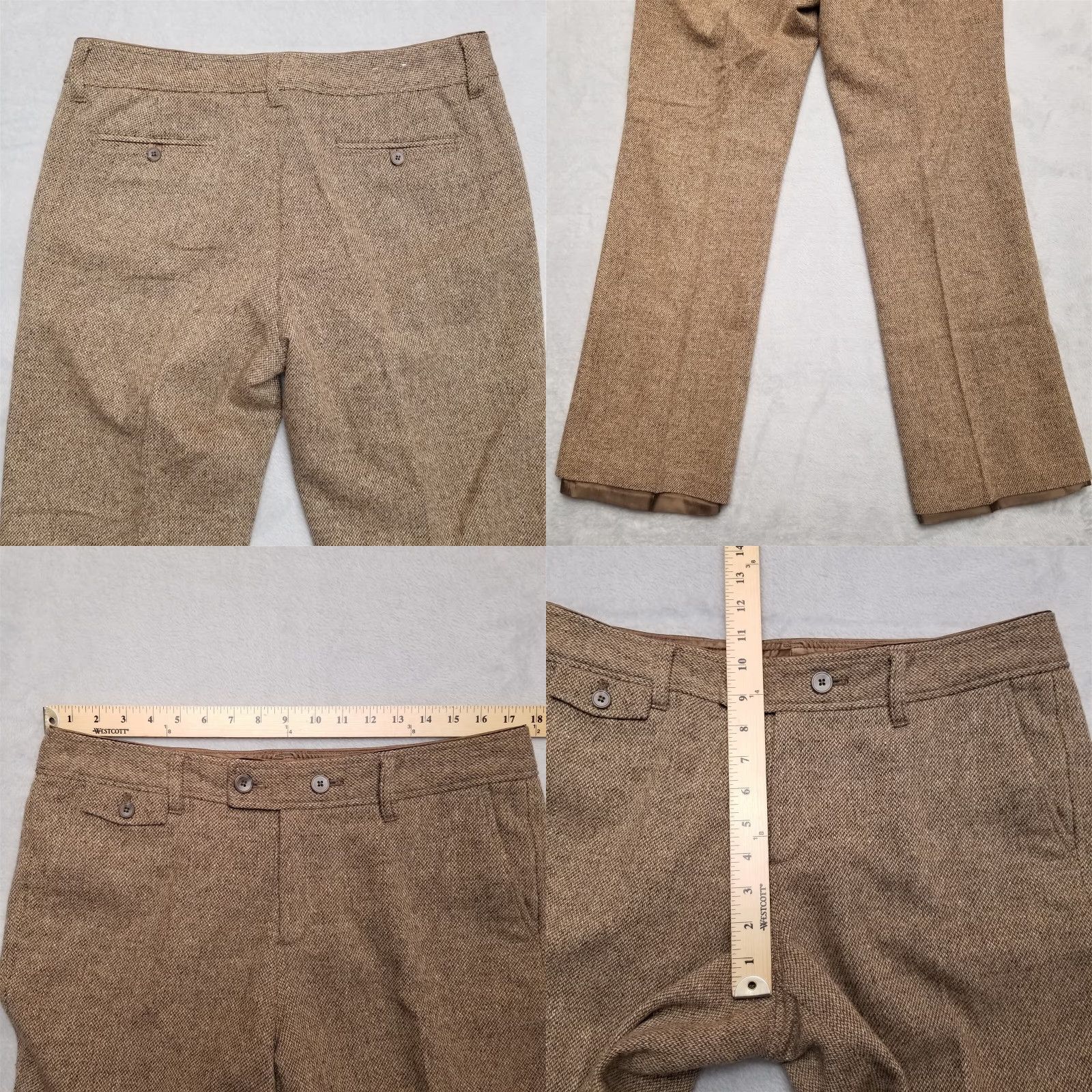 Eddie Bauer VINTAGE Eddie Bauer Pants Womens 12 Brown 89% Wool 100% Polyester Lining Vashon Fit Size 34" / US 12 / IT 48 - 9 Thumbnail