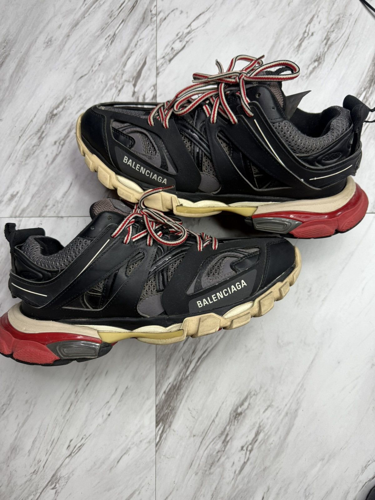 Balenciaga Balenciaga Track runners black / red Size US 9 / EU 42 - 1 Thumbnail