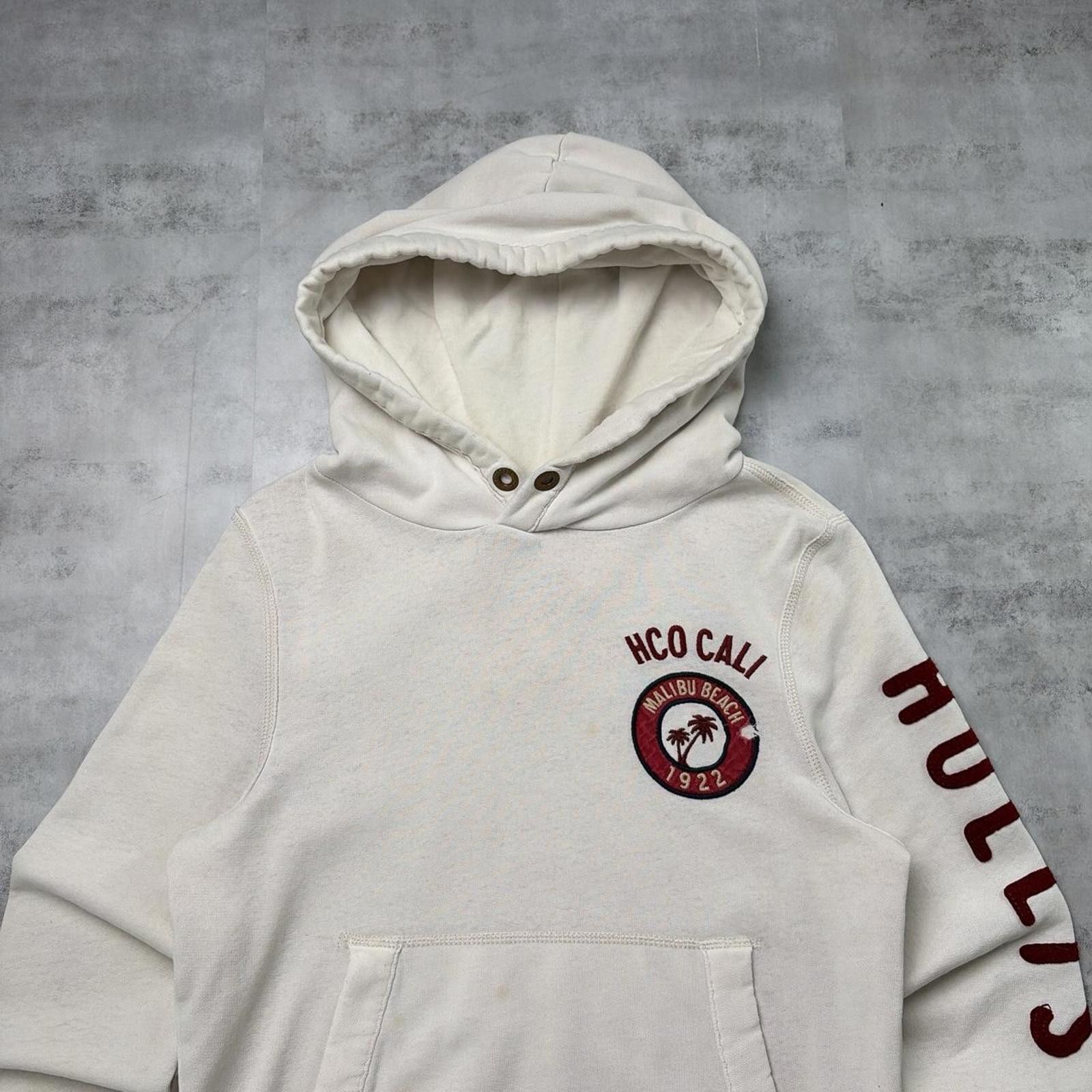 Other Y2K White Hollister Surf Grunge Distressed Hoodie Size S / US 4 / IT 40 - 3 Thumbnail