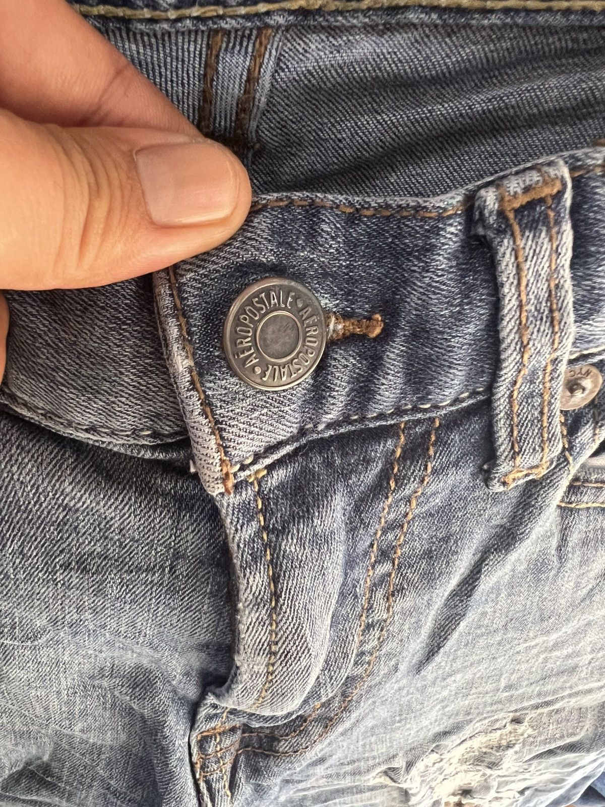 Aeropostale 🔥Aeropostale Distressed Denim Size US 30 / EU 46 - 9 Thumbnail
