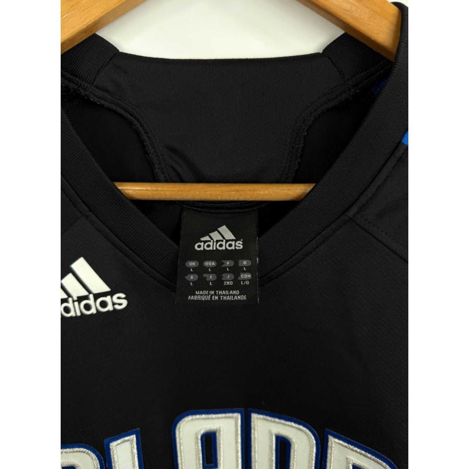 Adidas VINTAGE Orlando Adidas NBA Long Sleeve L Black Retro Mens Shirt Size US L / EU 52-54 / 3 - 6 Thumbnail