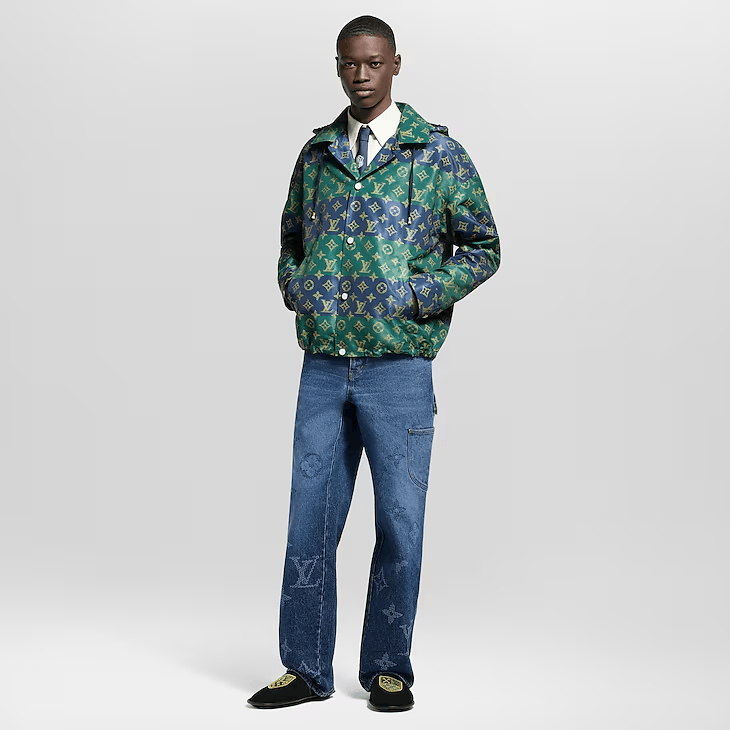 Louis Vuitton Monogram Printed Coach Jacket Size US L / EU 52-54 / 3 - 4 Thumbnail
