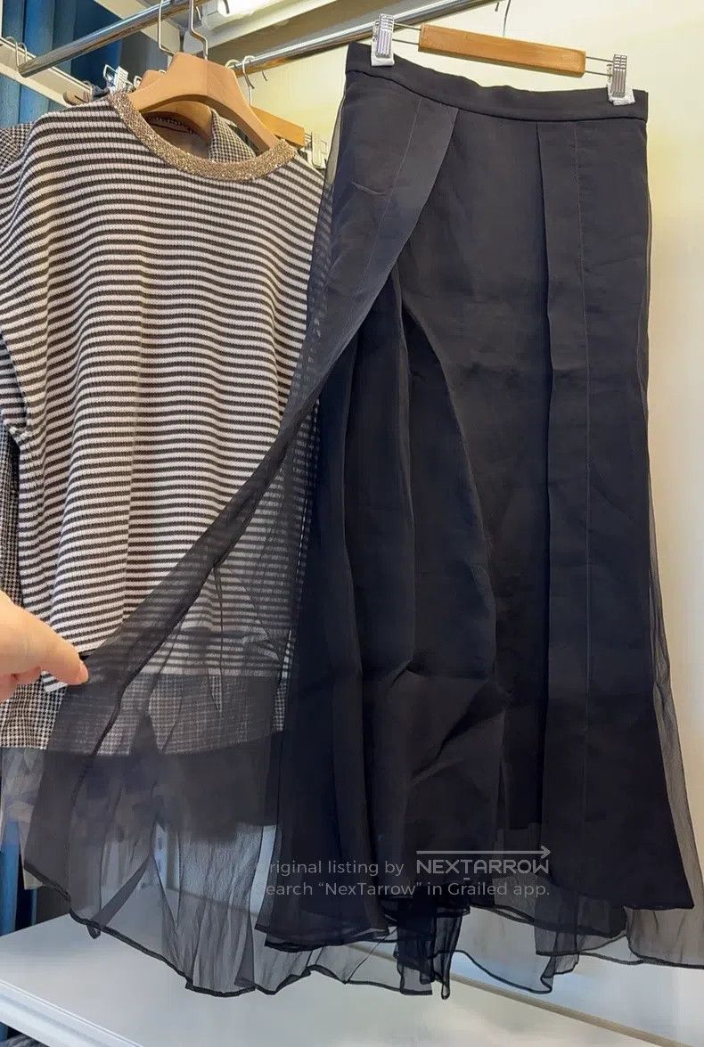 Brunello Cucinelli Brunello Cucinelli Silk Skirt Size 26" / US 2 / IT 38 - 4 Thumbnail
